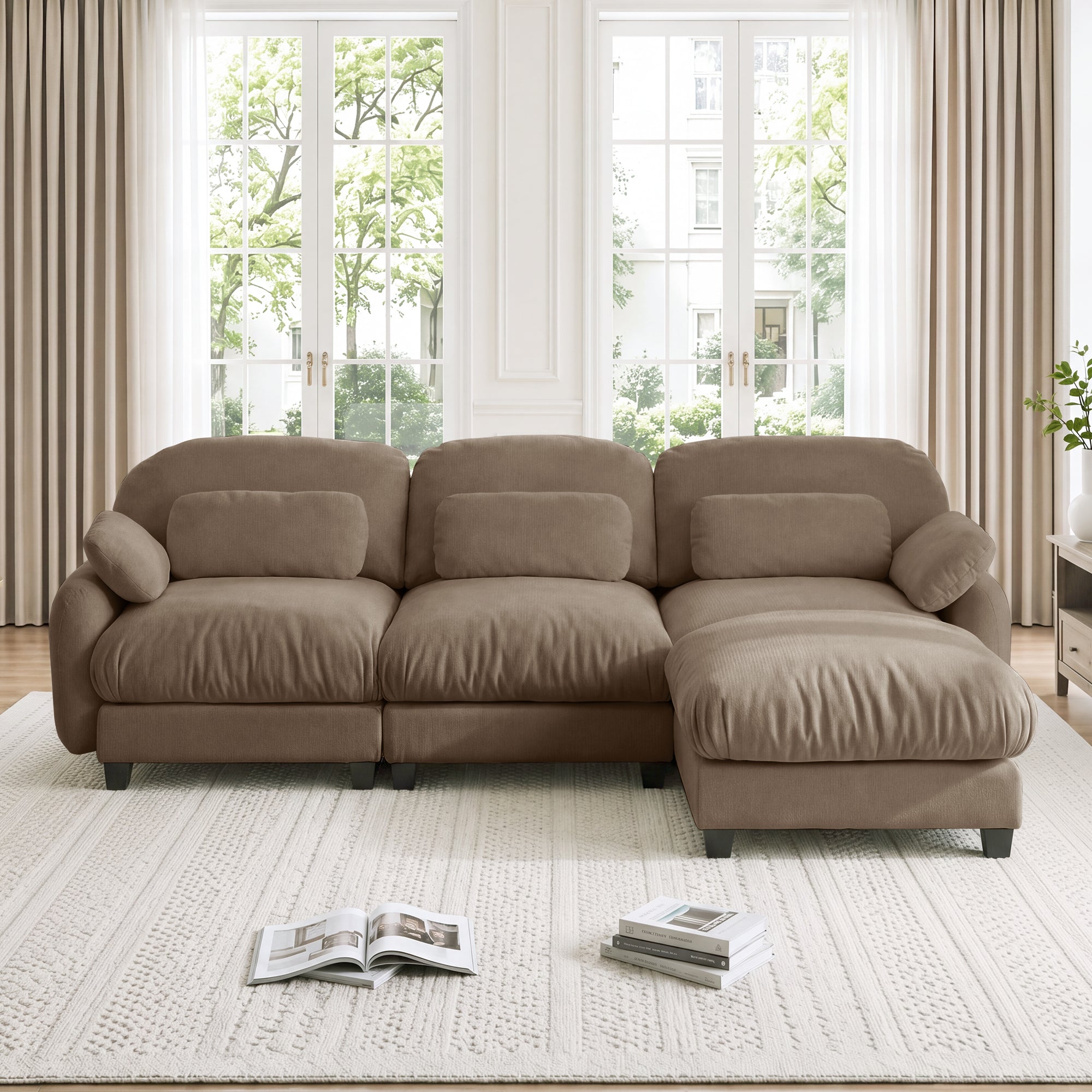 Cloudmere Modern Chenille Modular Sofa
