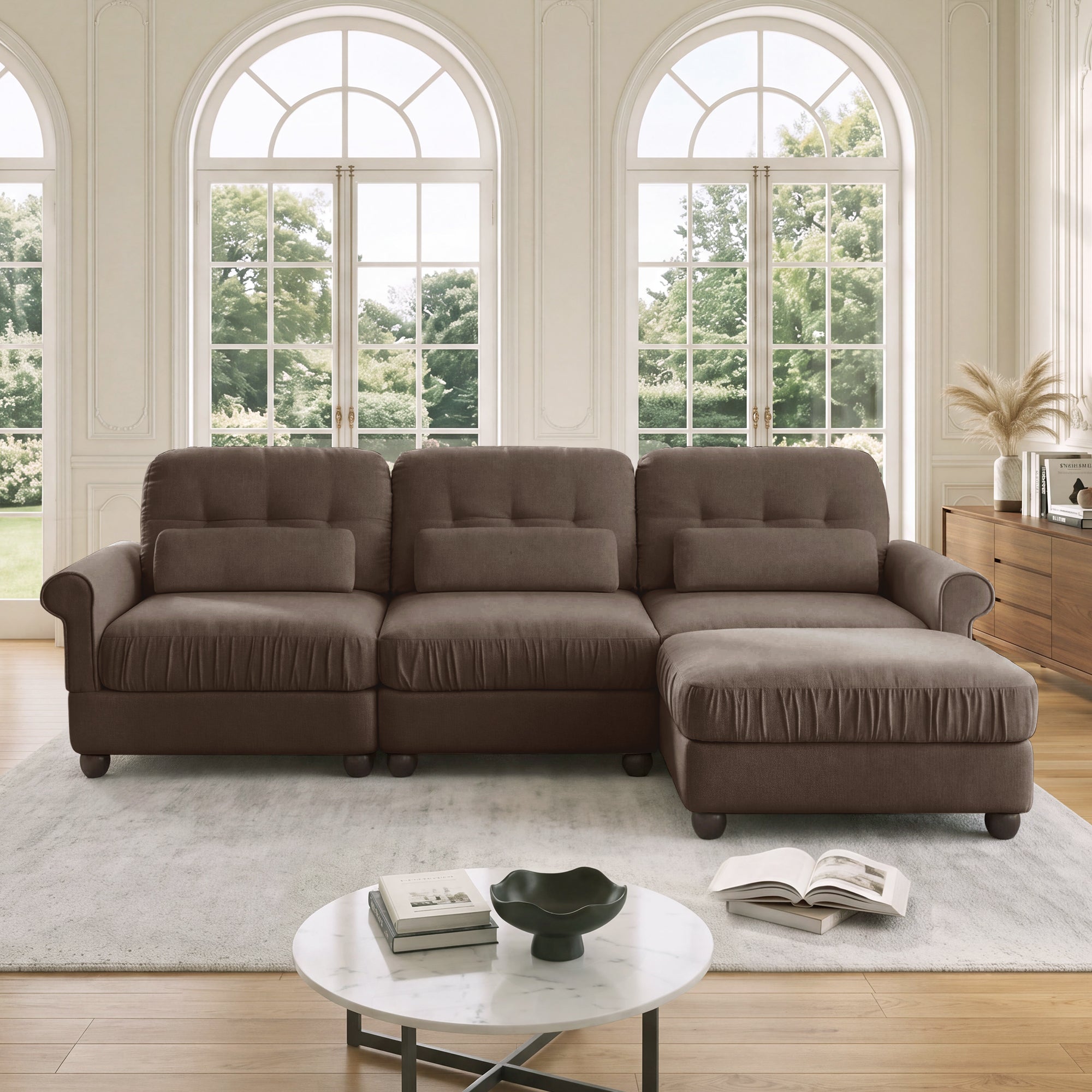 Roselle Classic Chenille Modular Sofa