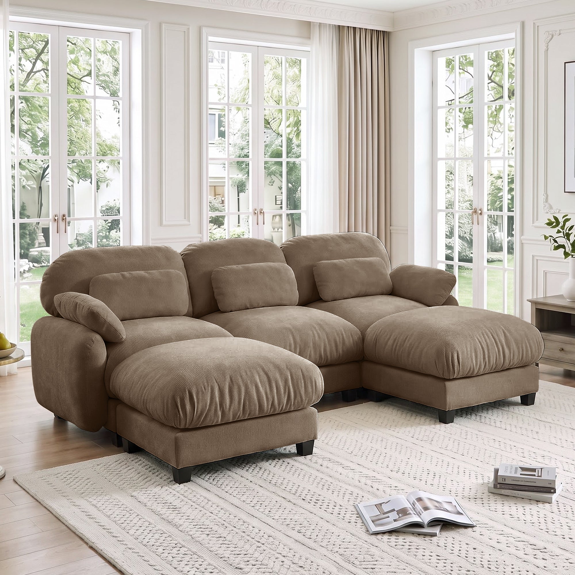 Cloudmere Modern Chenille Modular Sofa