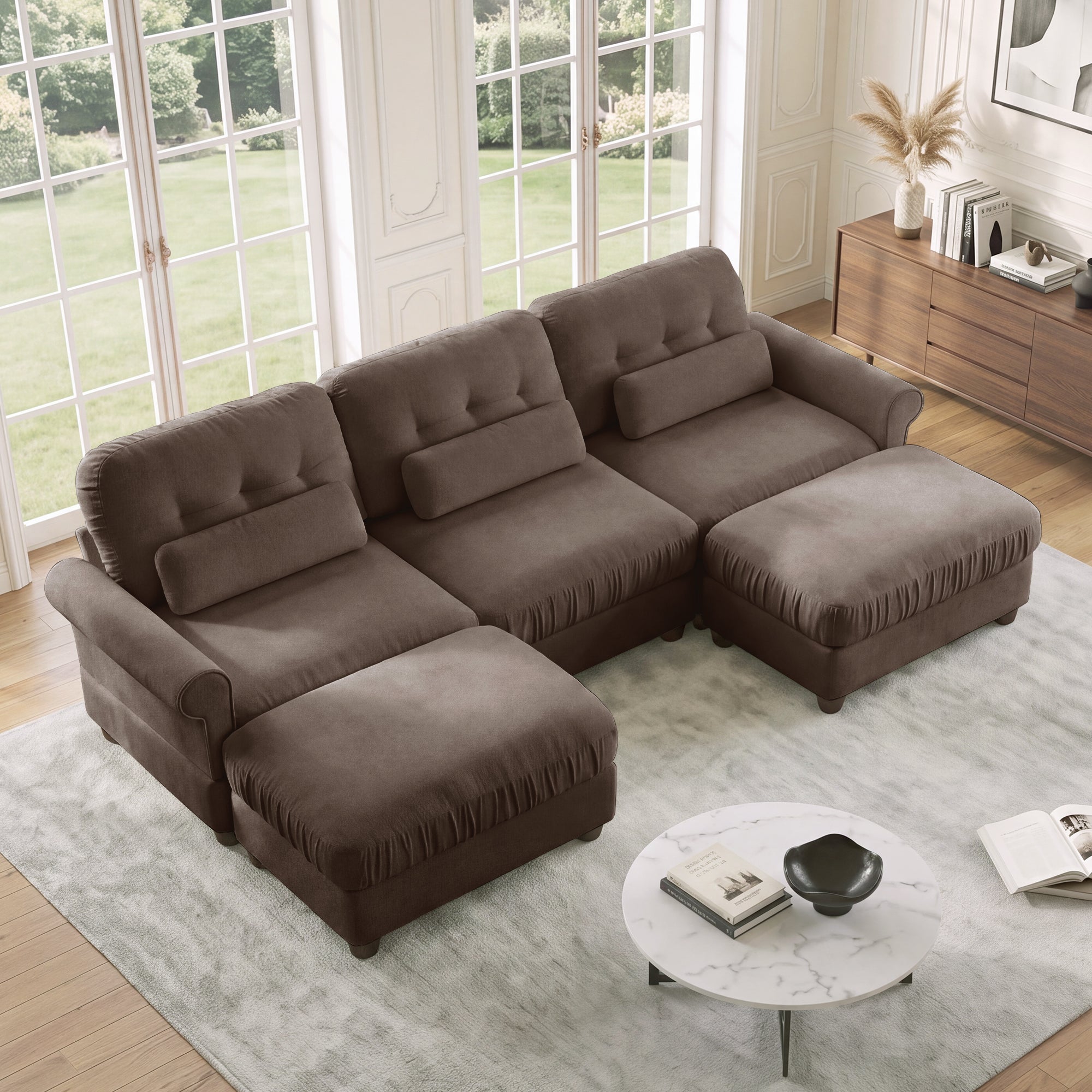 Roselle Classic Chenille Modular Sofa