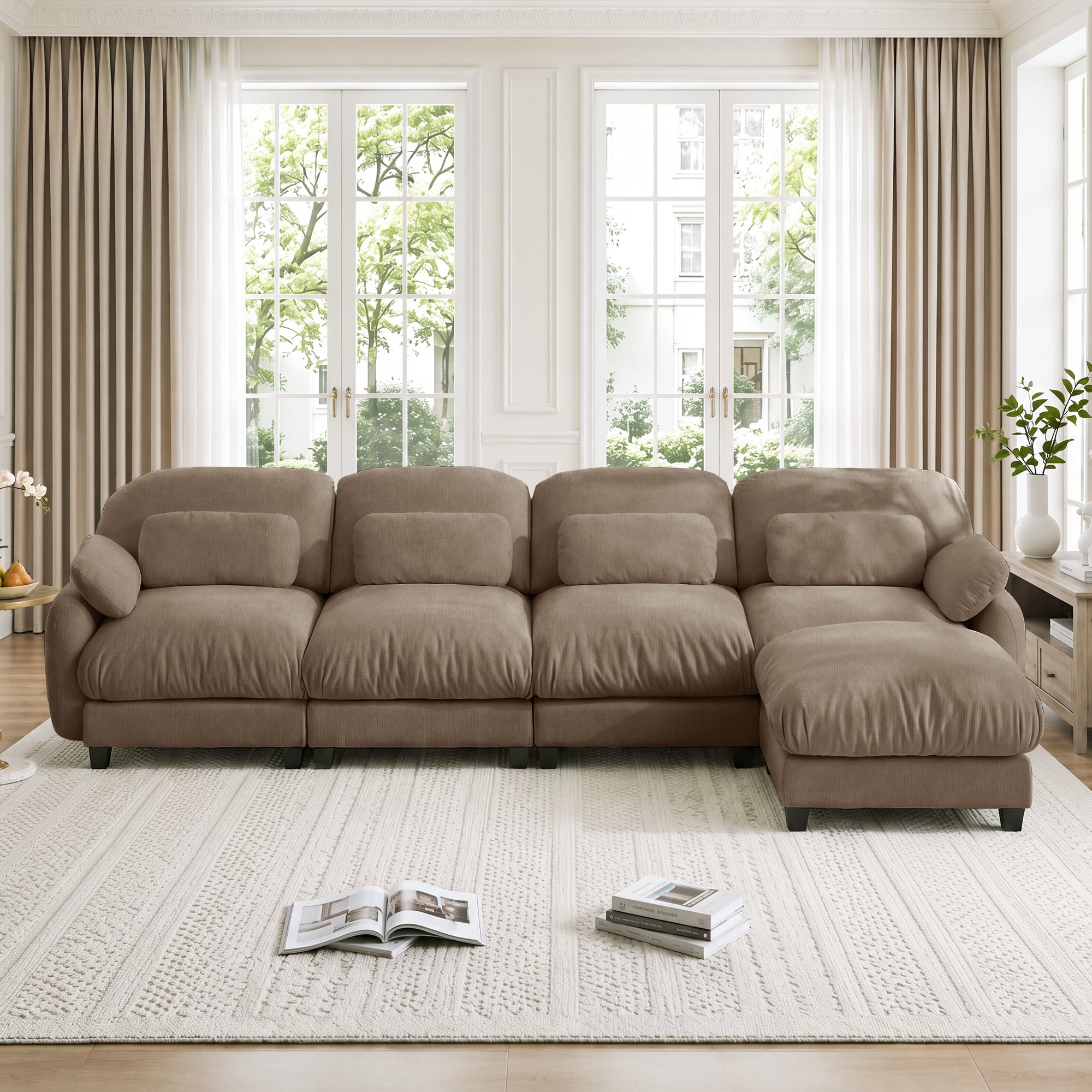 Cloudmere Modern Chenille Modular Sofa