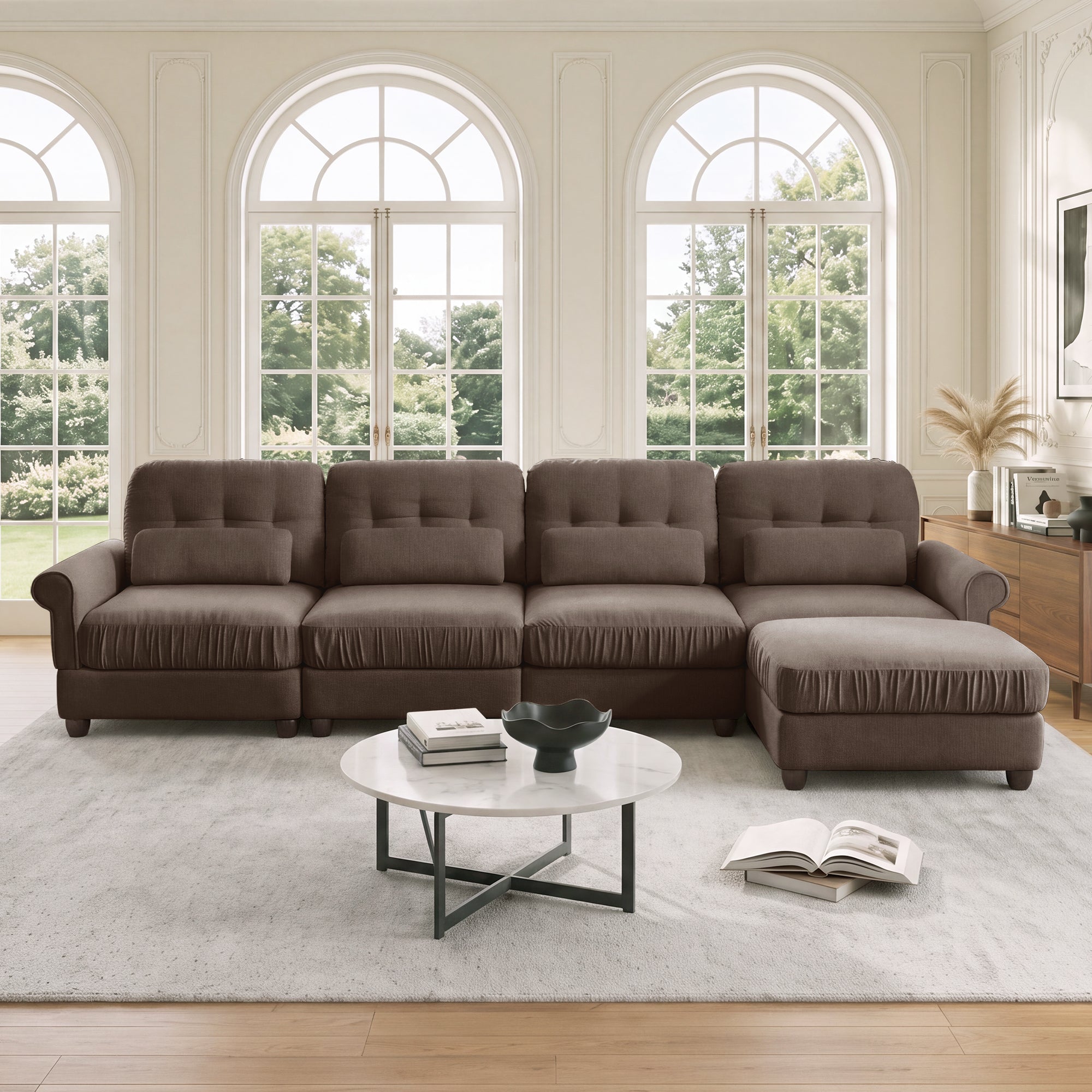 Roselle Classic Chenille Modular Sofa