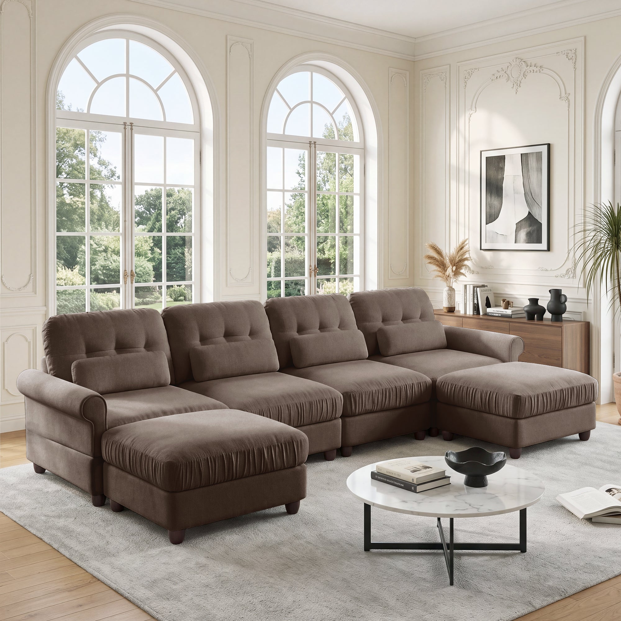 Roselle Classic Chenille Modular Sofa