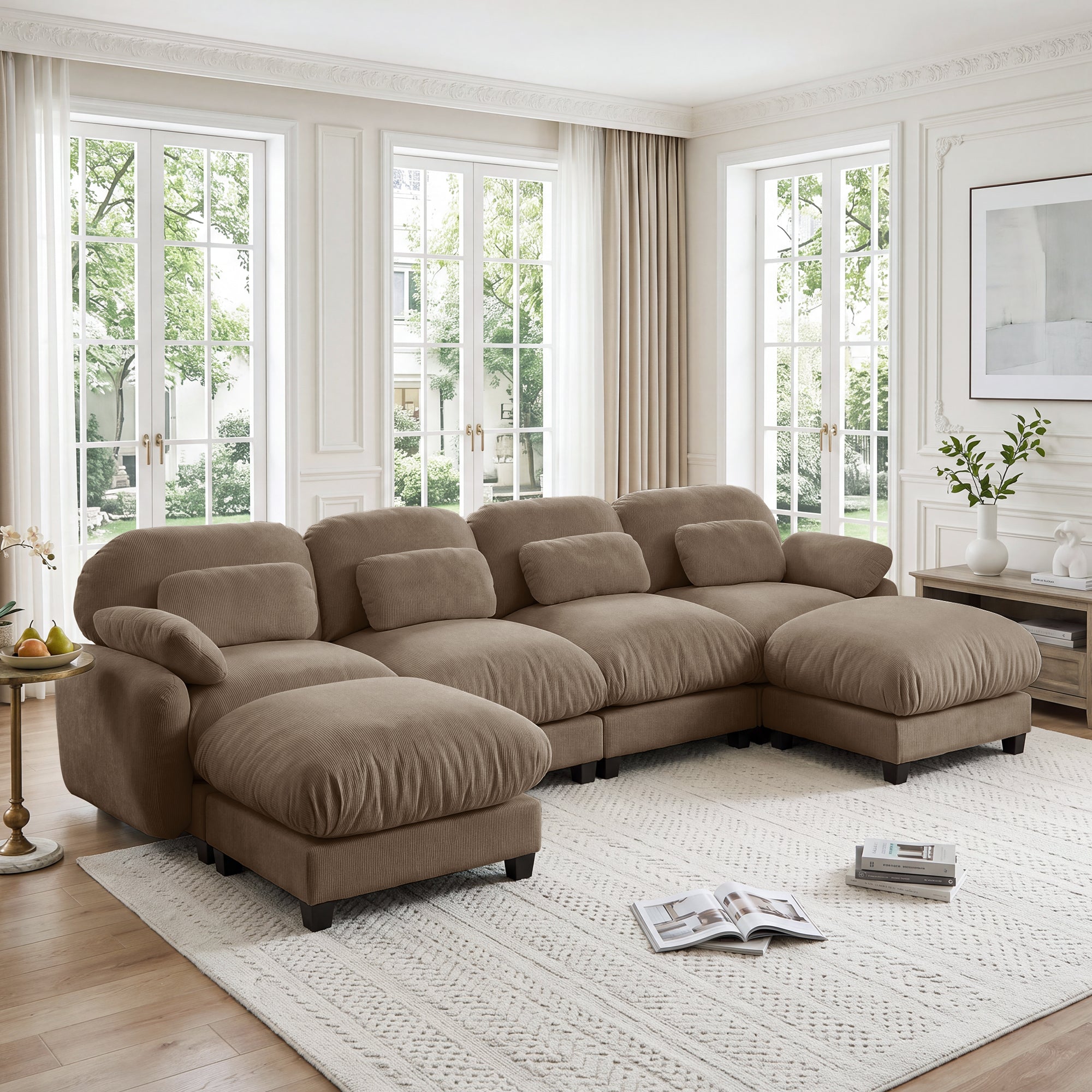 Cloudmere Modern Chenille Modular Sofa
