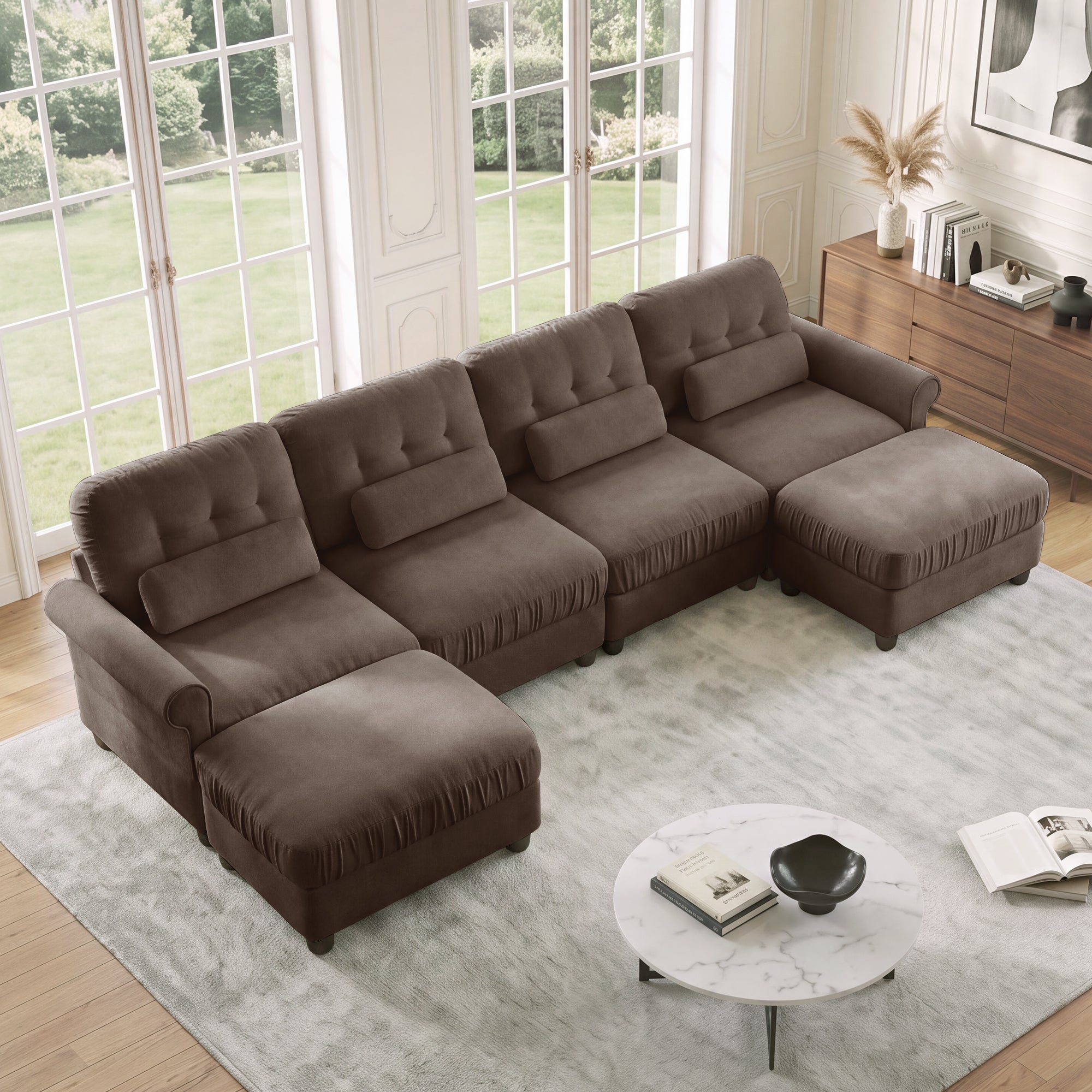Roselle Classic Chenille Modular Sofa