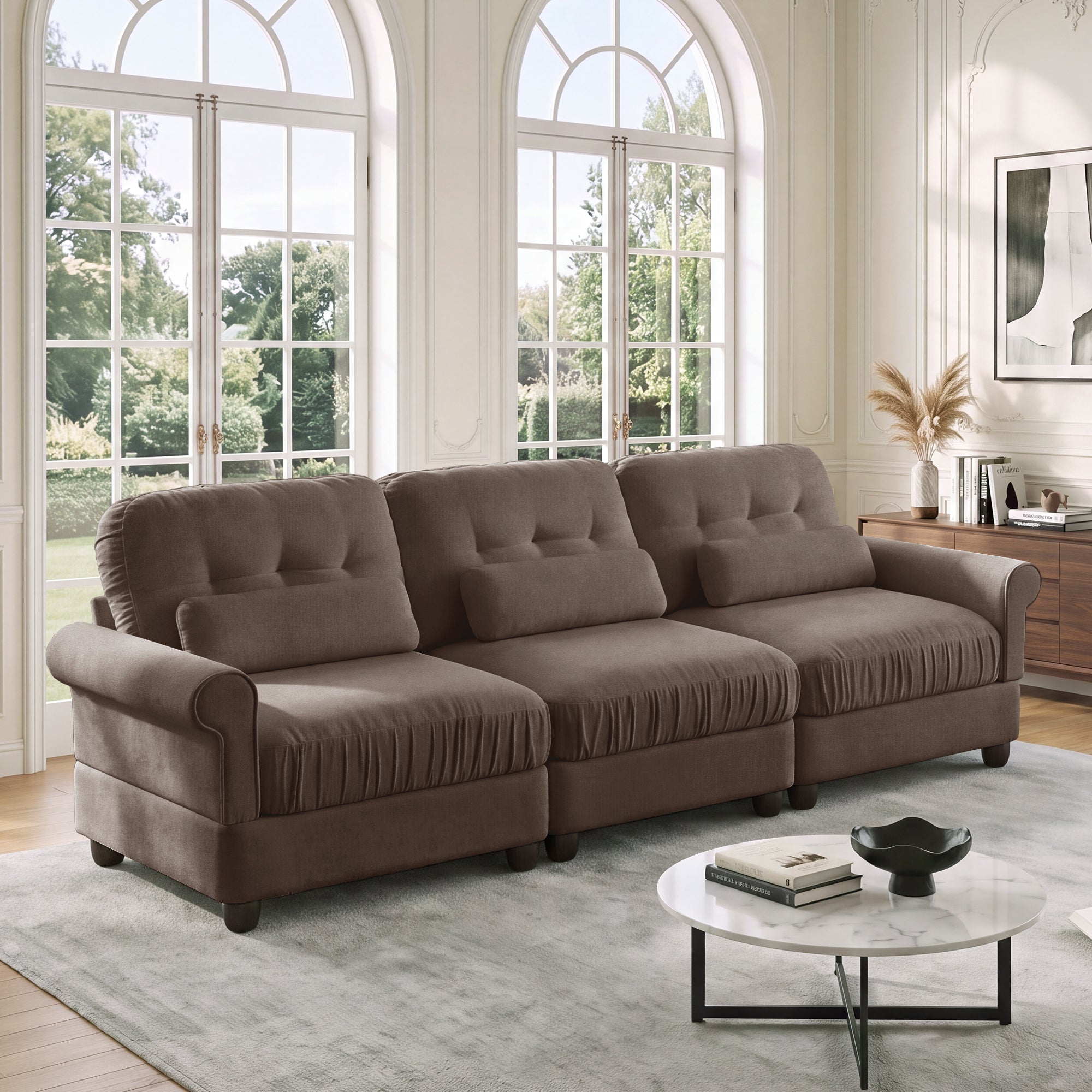 Roselle Classic Chenille Modular Sofa