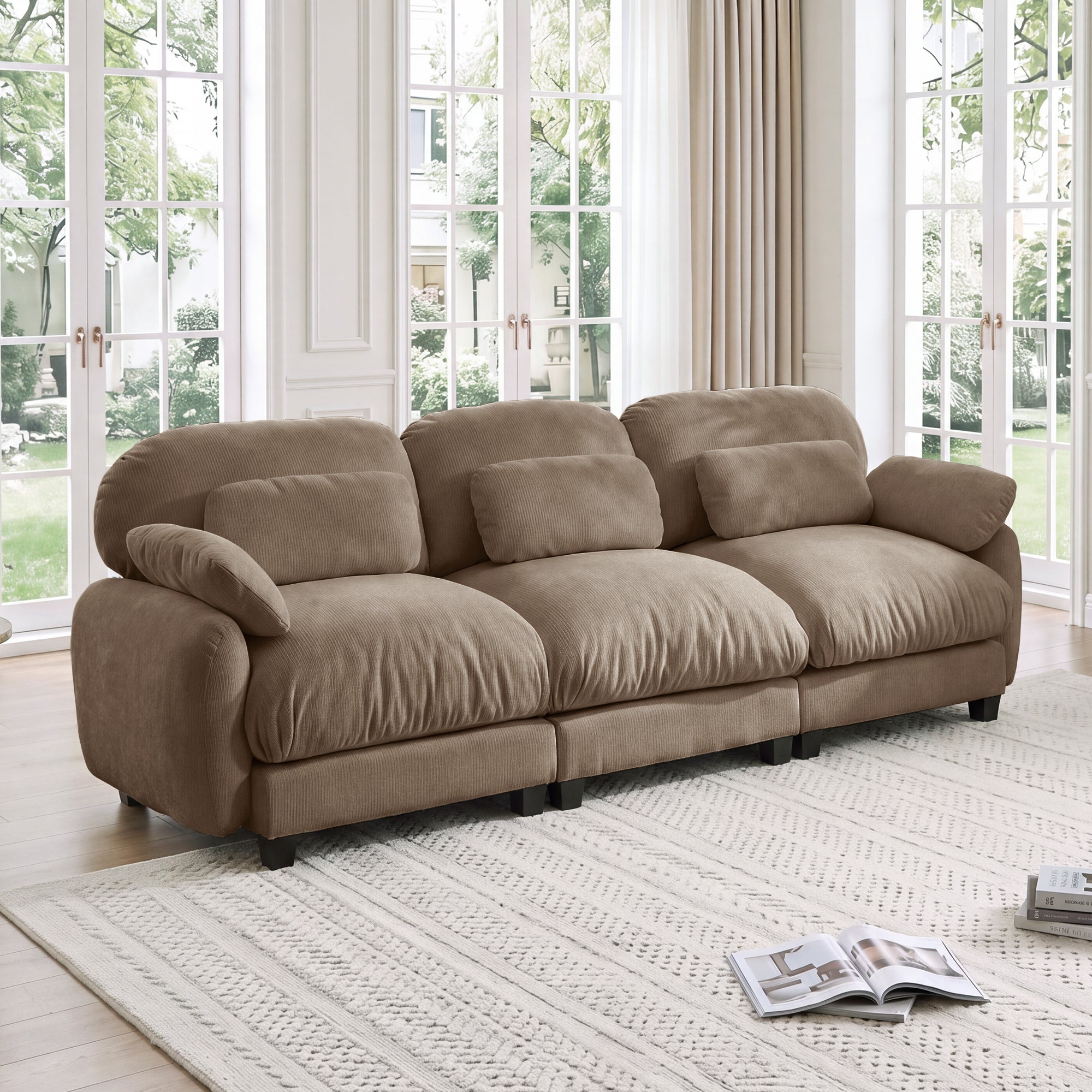 Cloudmere Modern Chenille Modular Sofa