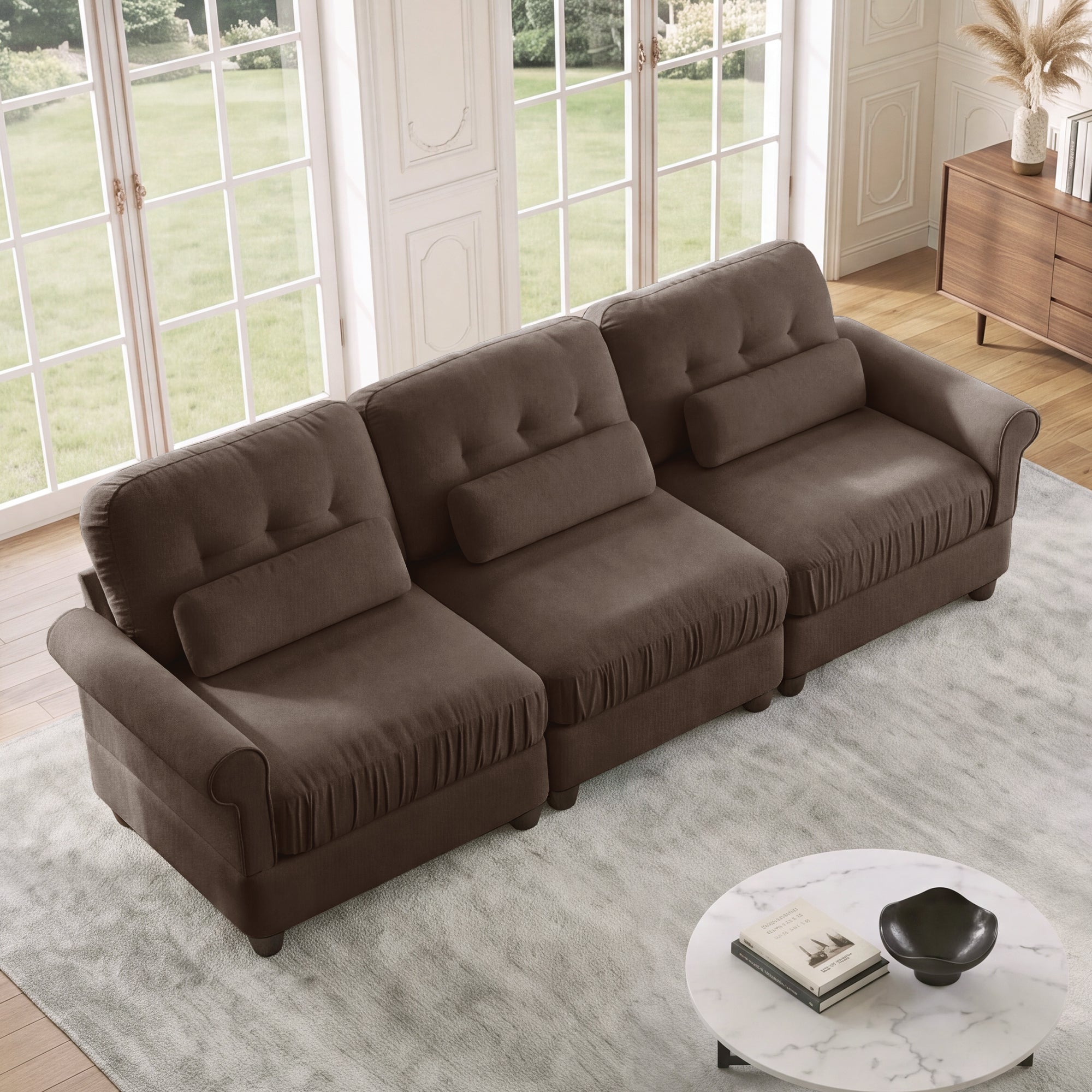 Roselle Classic Chenille Modular Sofa