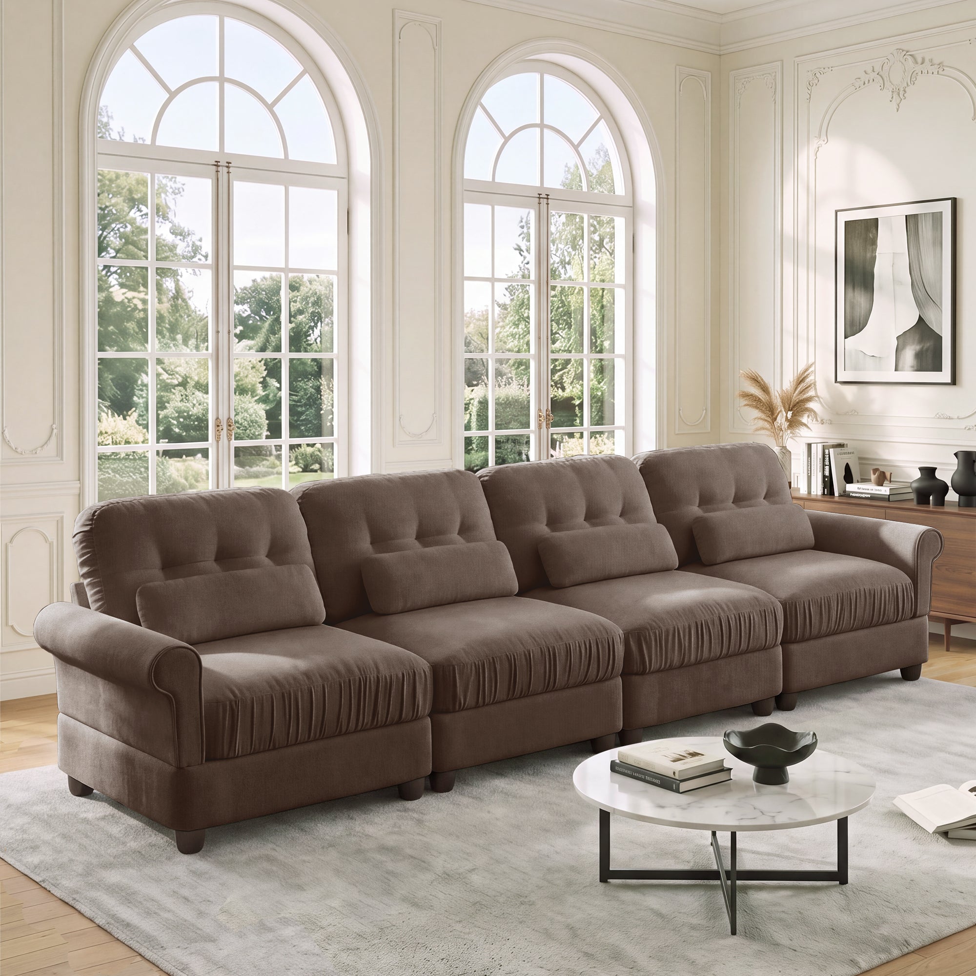 Roselle Classic Chenille Modular Sofa