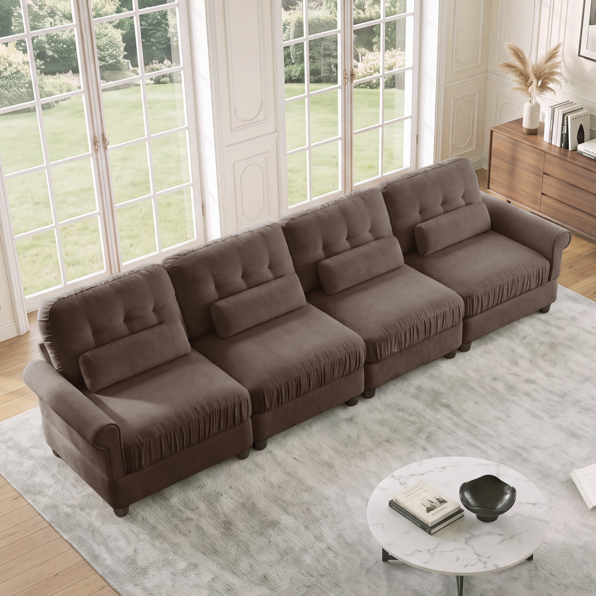Roselle Classic Chenille Modular Sofa