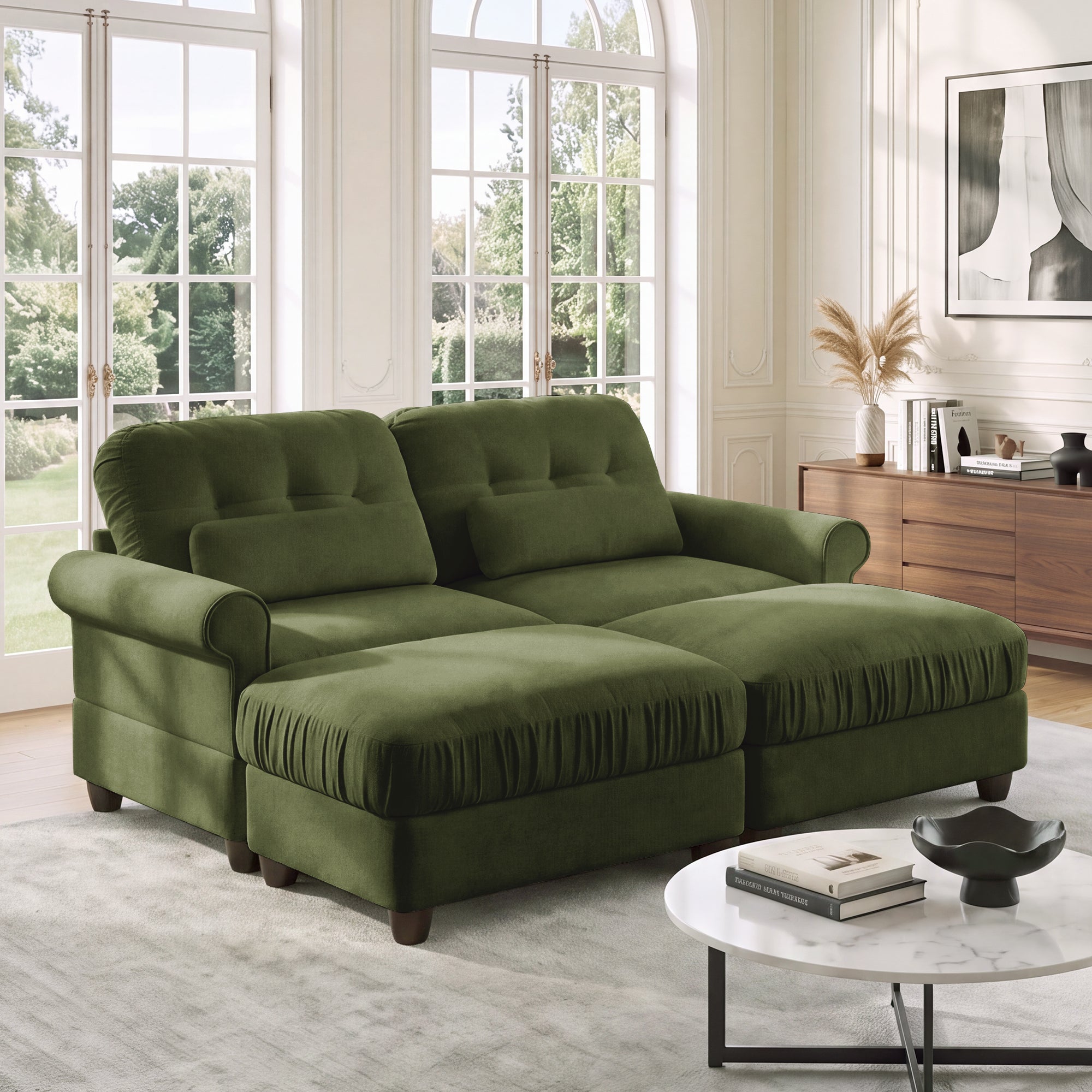 Roselle Classic Chenille Modular Sofa