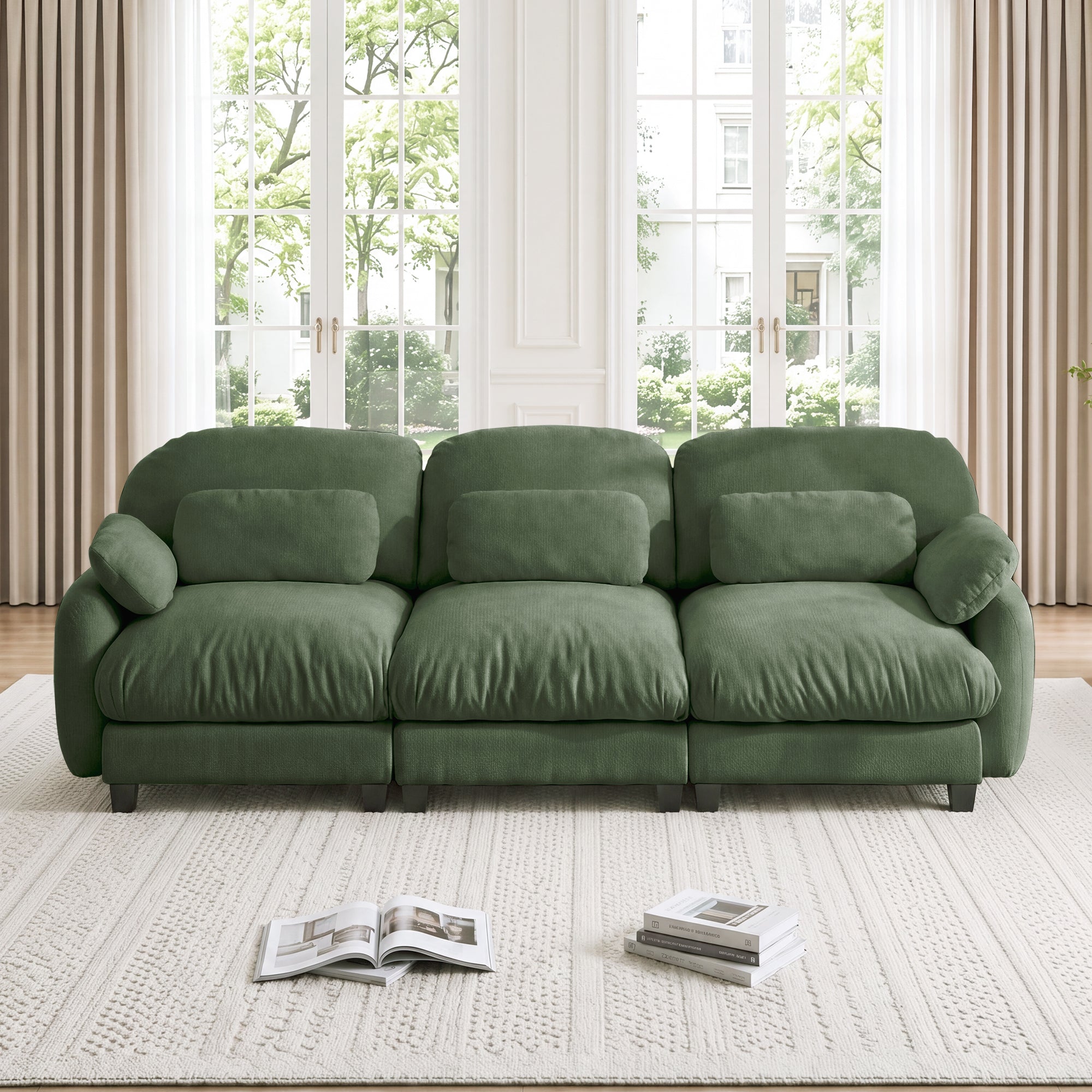 Cloudmere Modern Chenille Modular Sofa