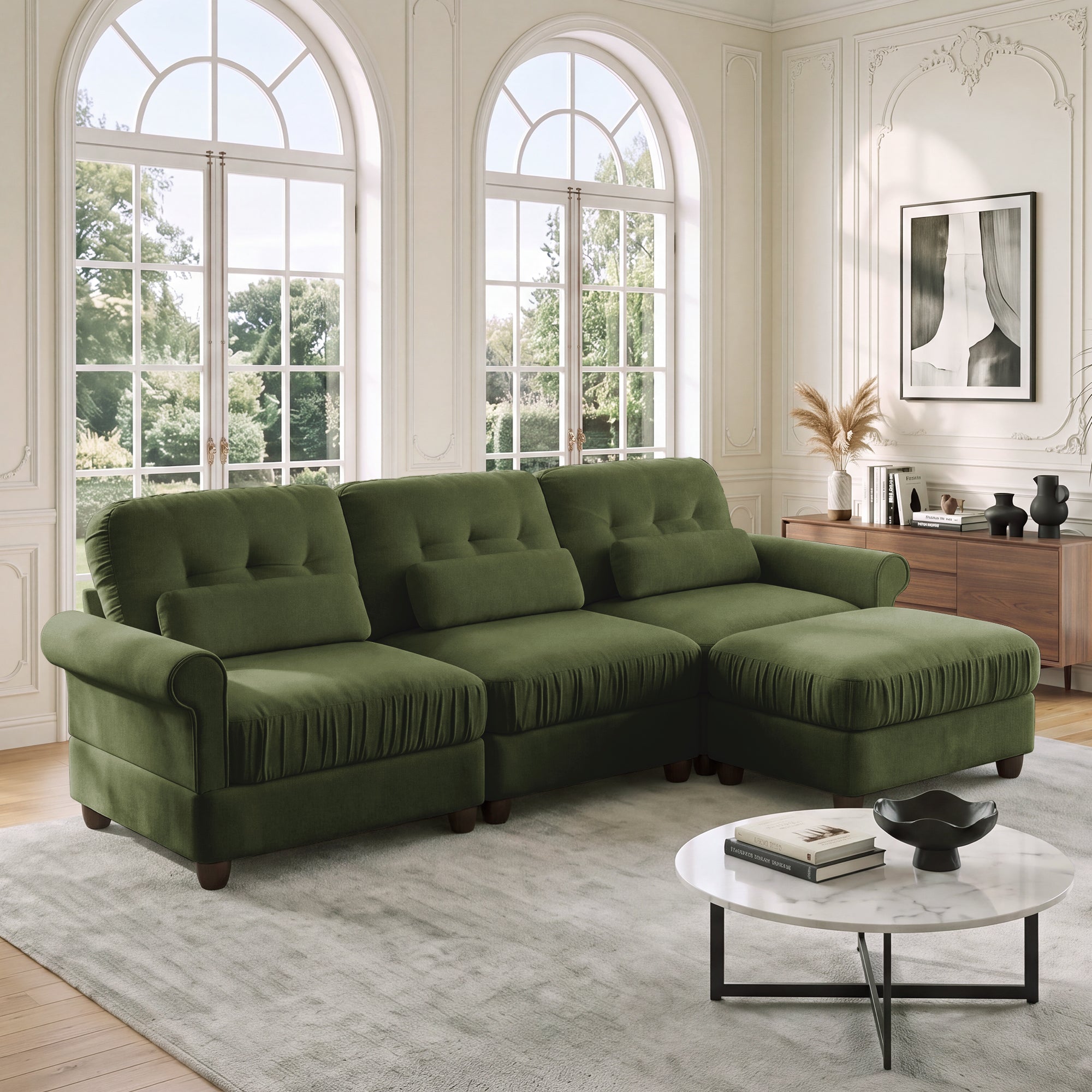 Roselle Classic Chenille Modular Sofa