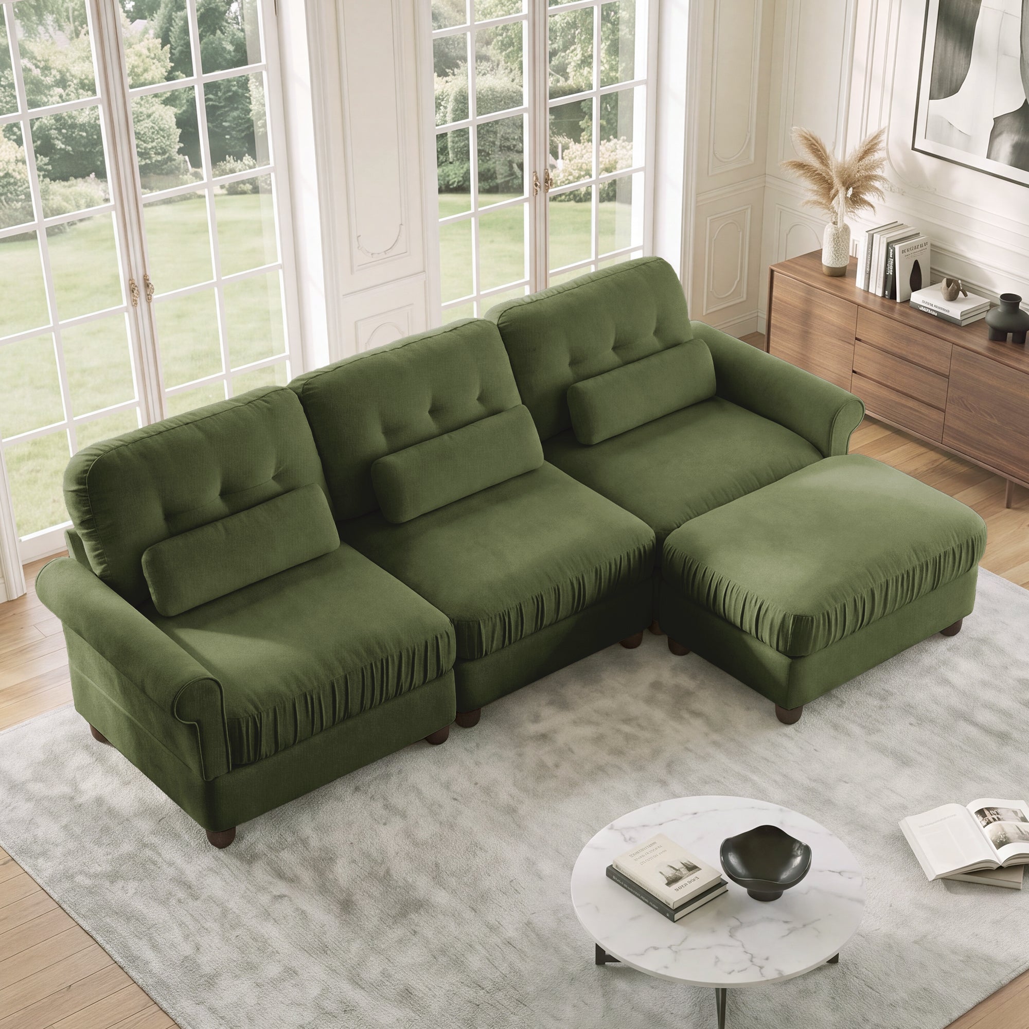 Roselle Classic Chenille Modular Sofa