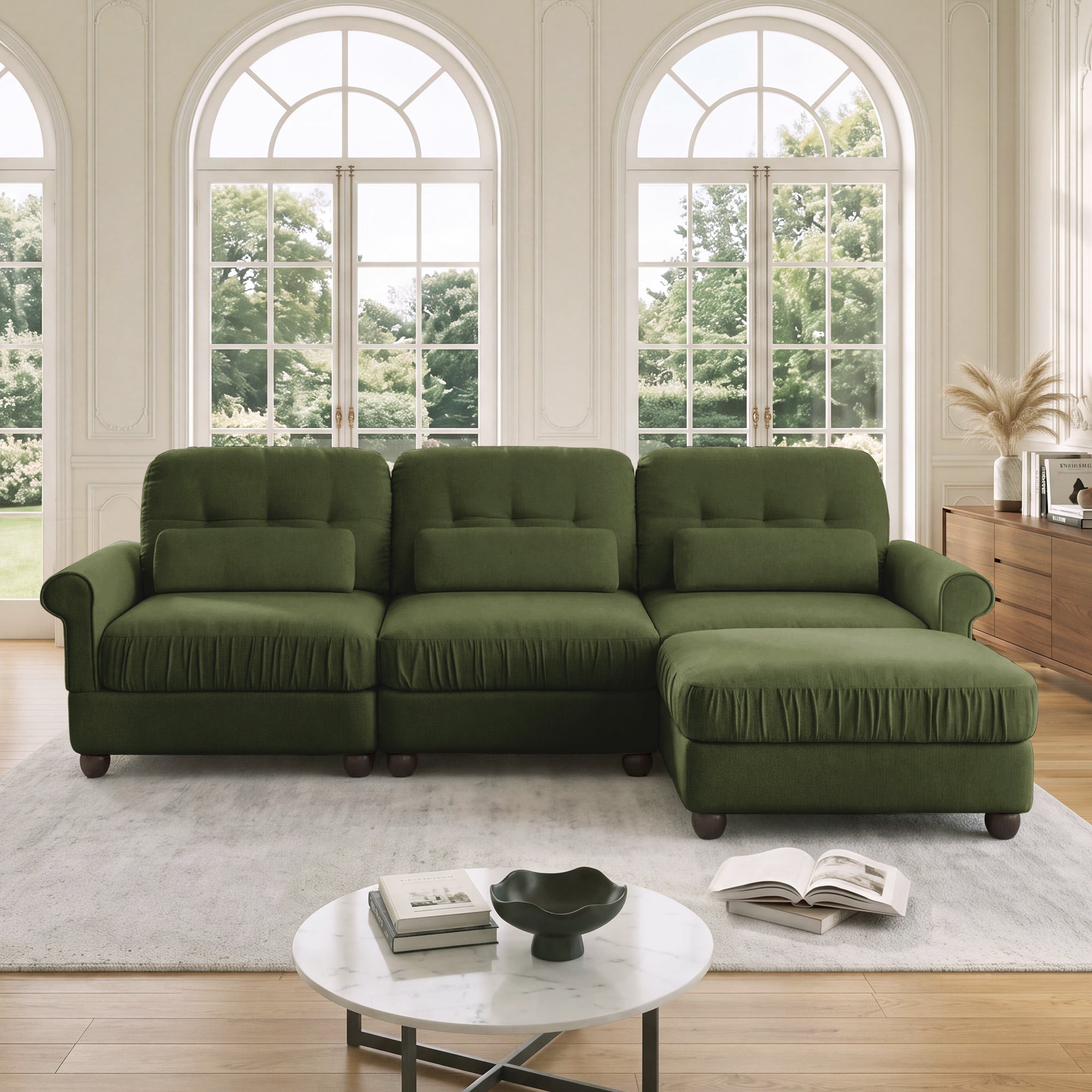 Roselle Classic Chenille Modular Sofa