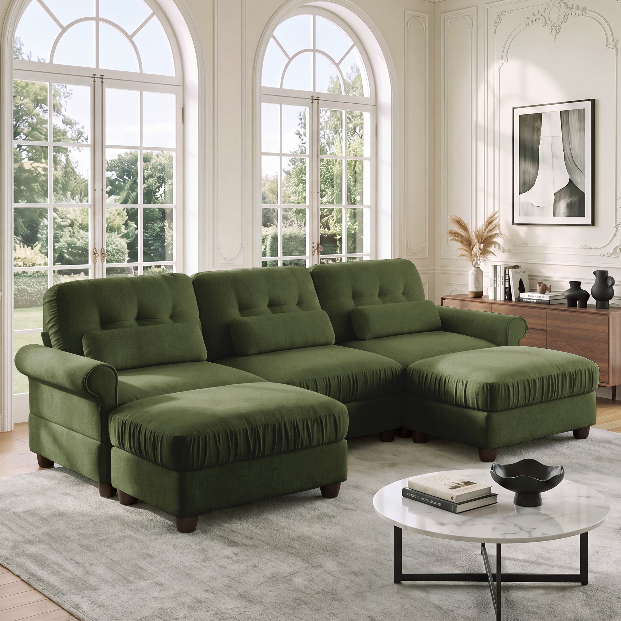 Roselle Classic Chenille Modular Sofa
