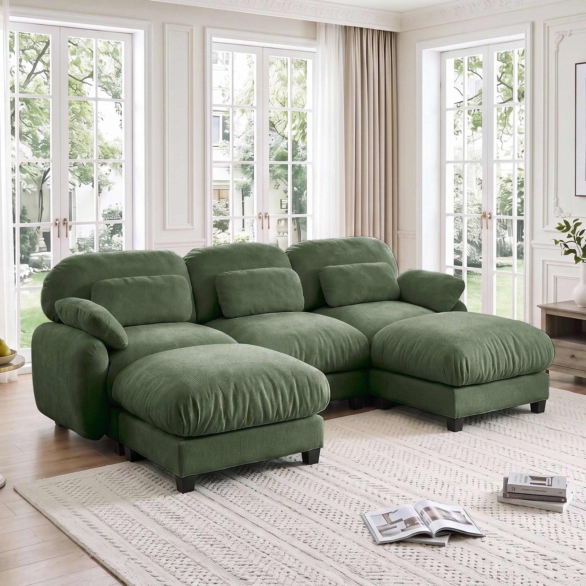 Cloudmere Modern Chenille Modular Sofa