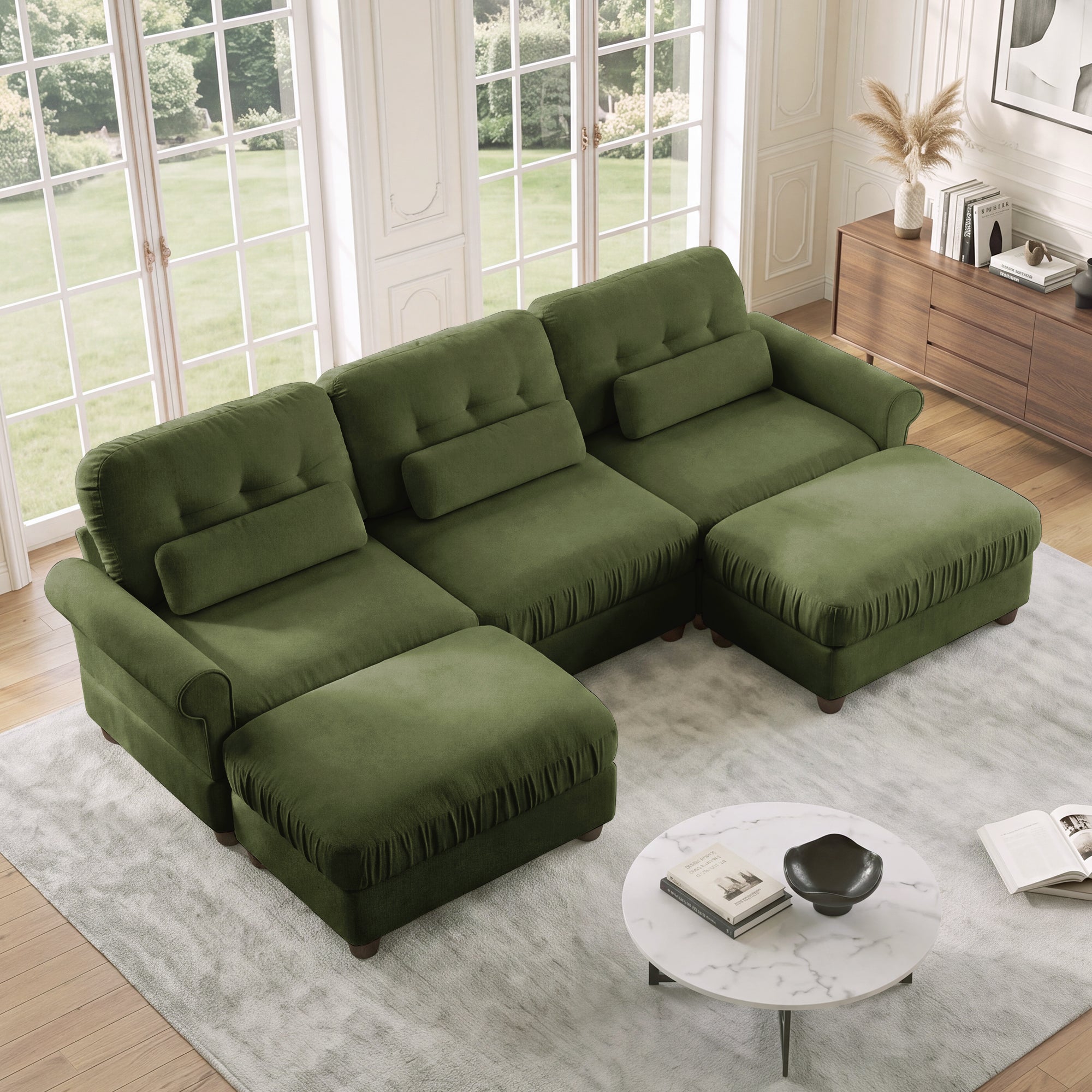 Roselle Classic Chenille Modular Sofa