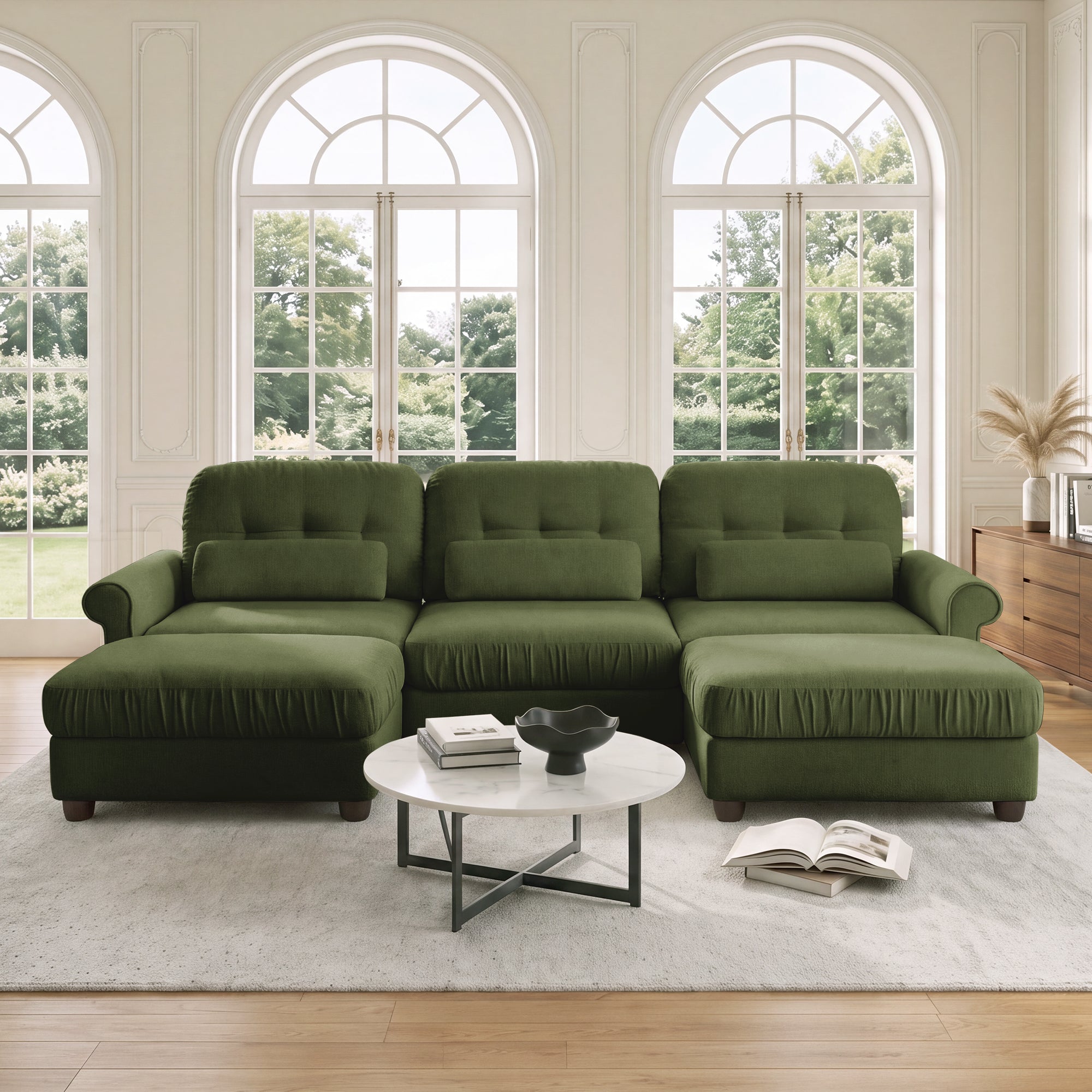 Roselle Classic Chenille Modular Sofa