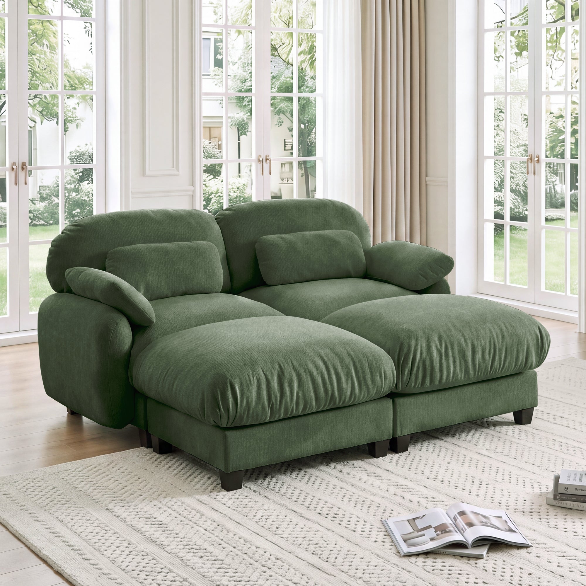 Cloudmere Modern Chenille Modular Sofa