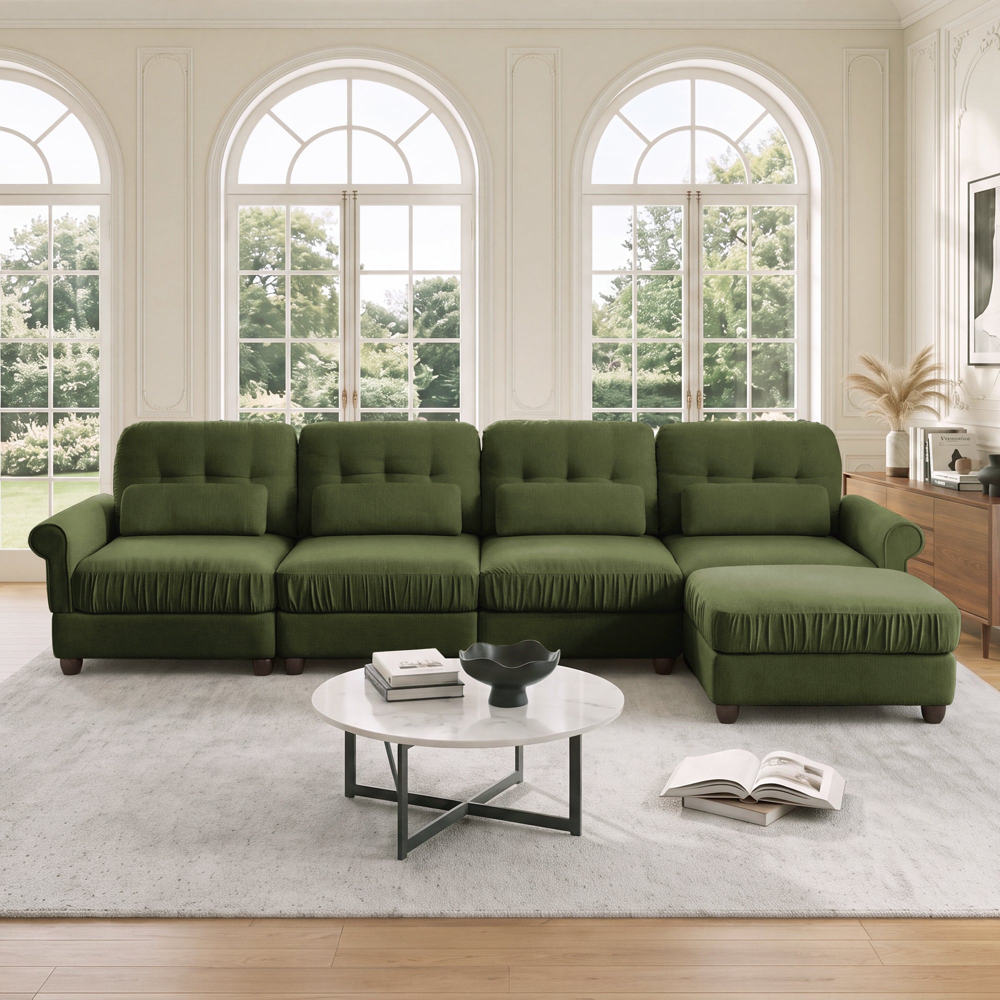 Roselle Classic Chenille Modular Sofa