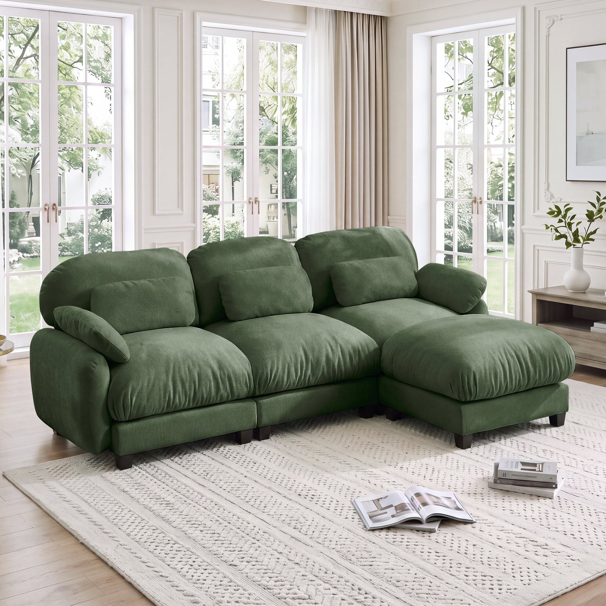 Cloudmere Modern Chenille Modular Sofa