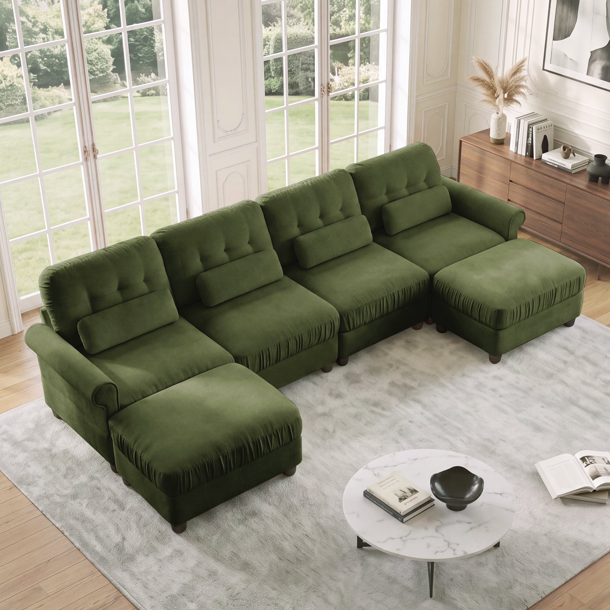 Roselle Classic Chenille Modular Sofa