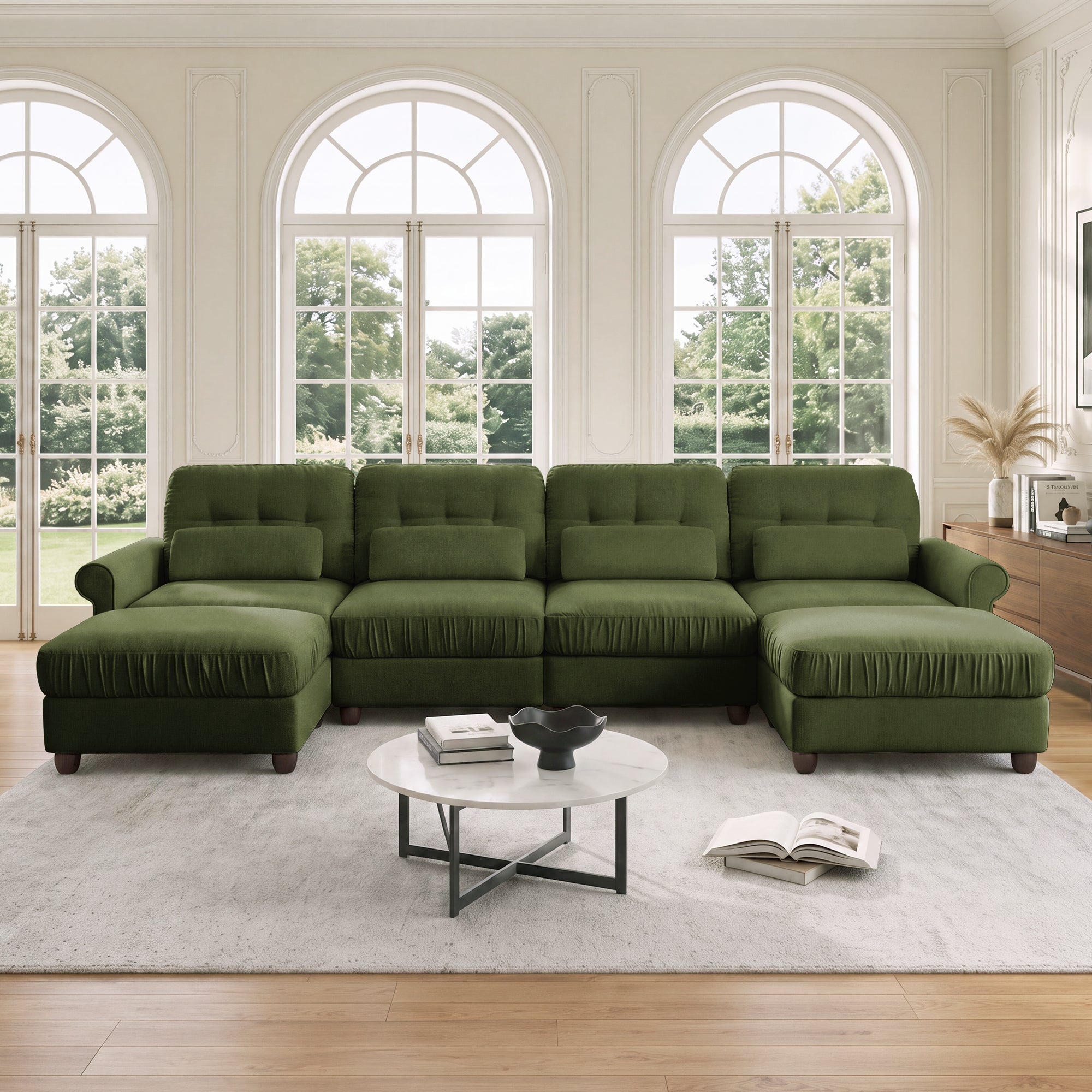 Roselle Classic Chenille Modular Sofa