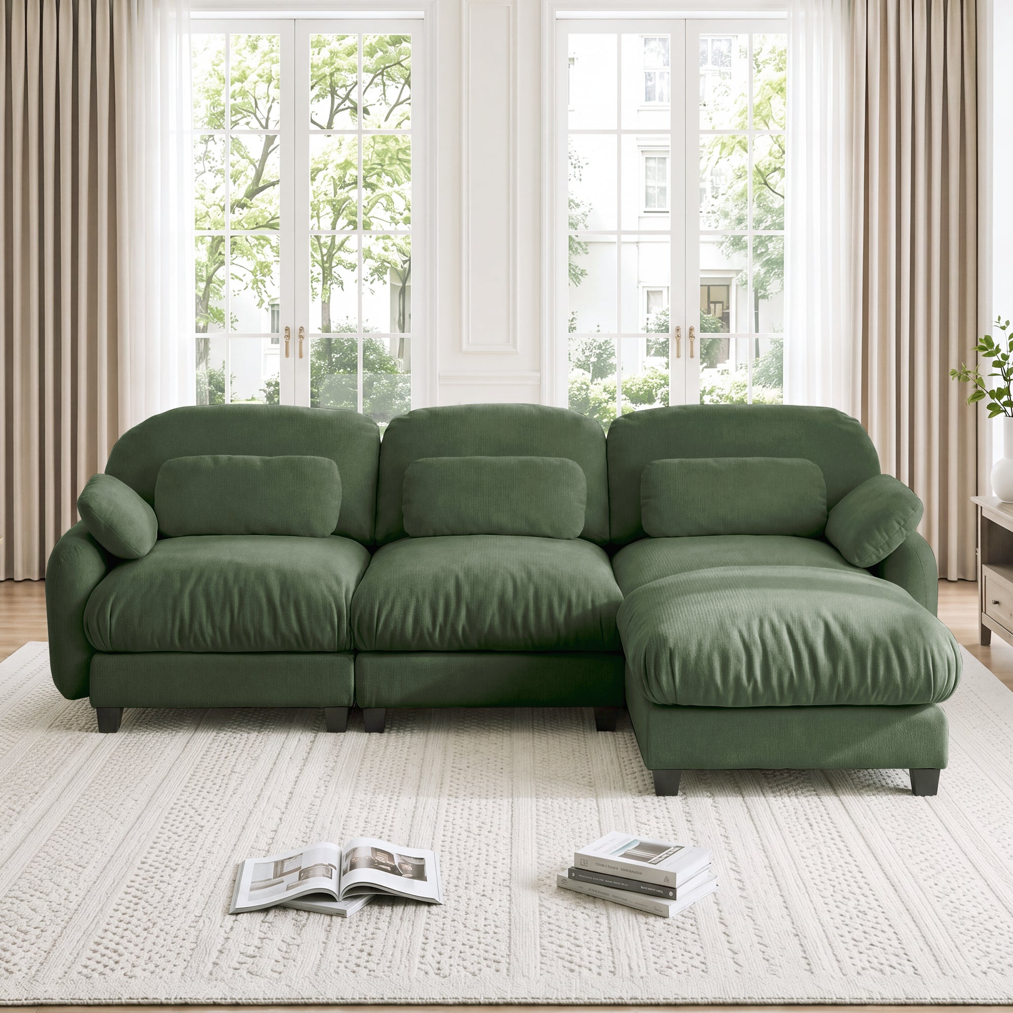 Cloudmere Modern Chenille Modular Sofa
