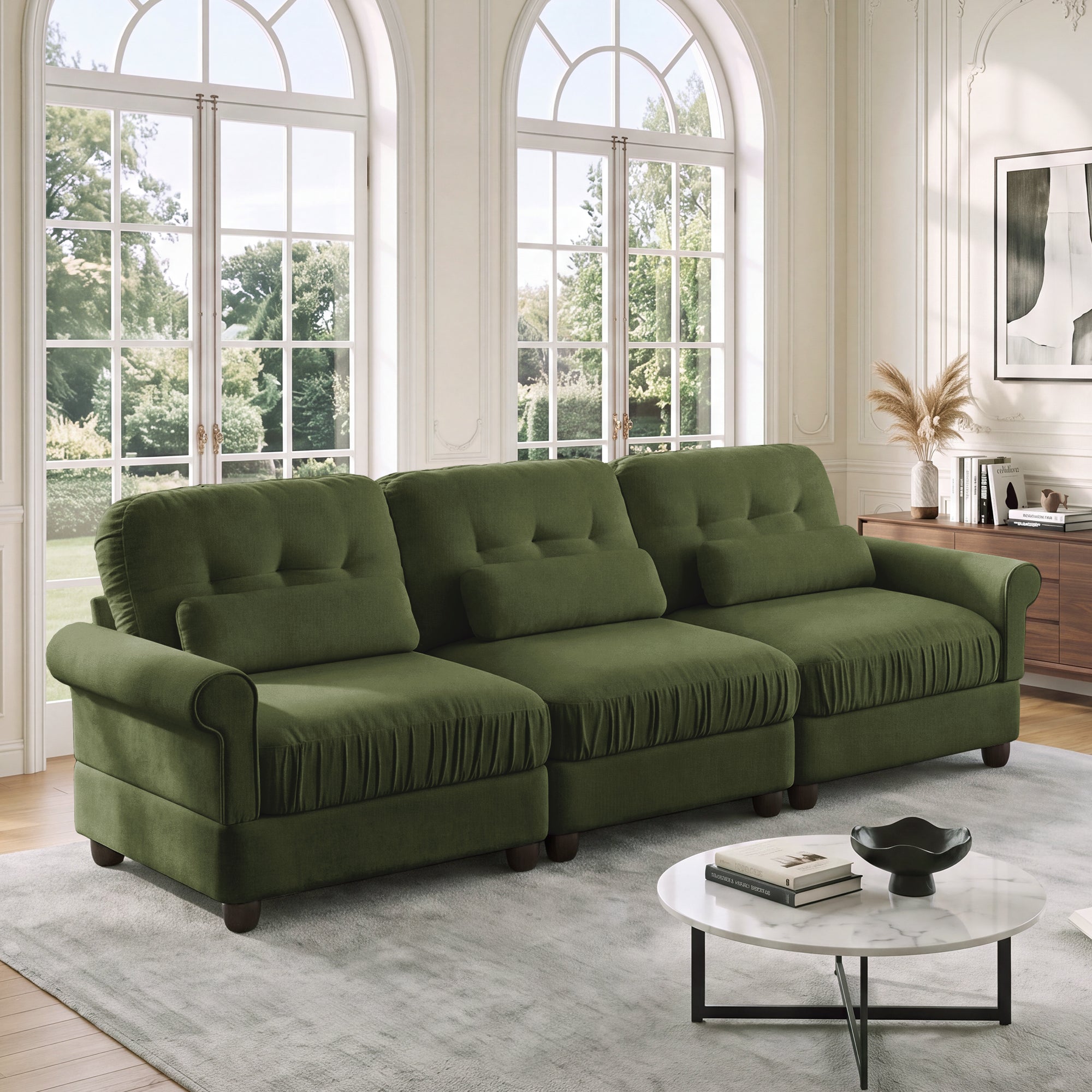 Roselle Classic Chenille Modular Sofa