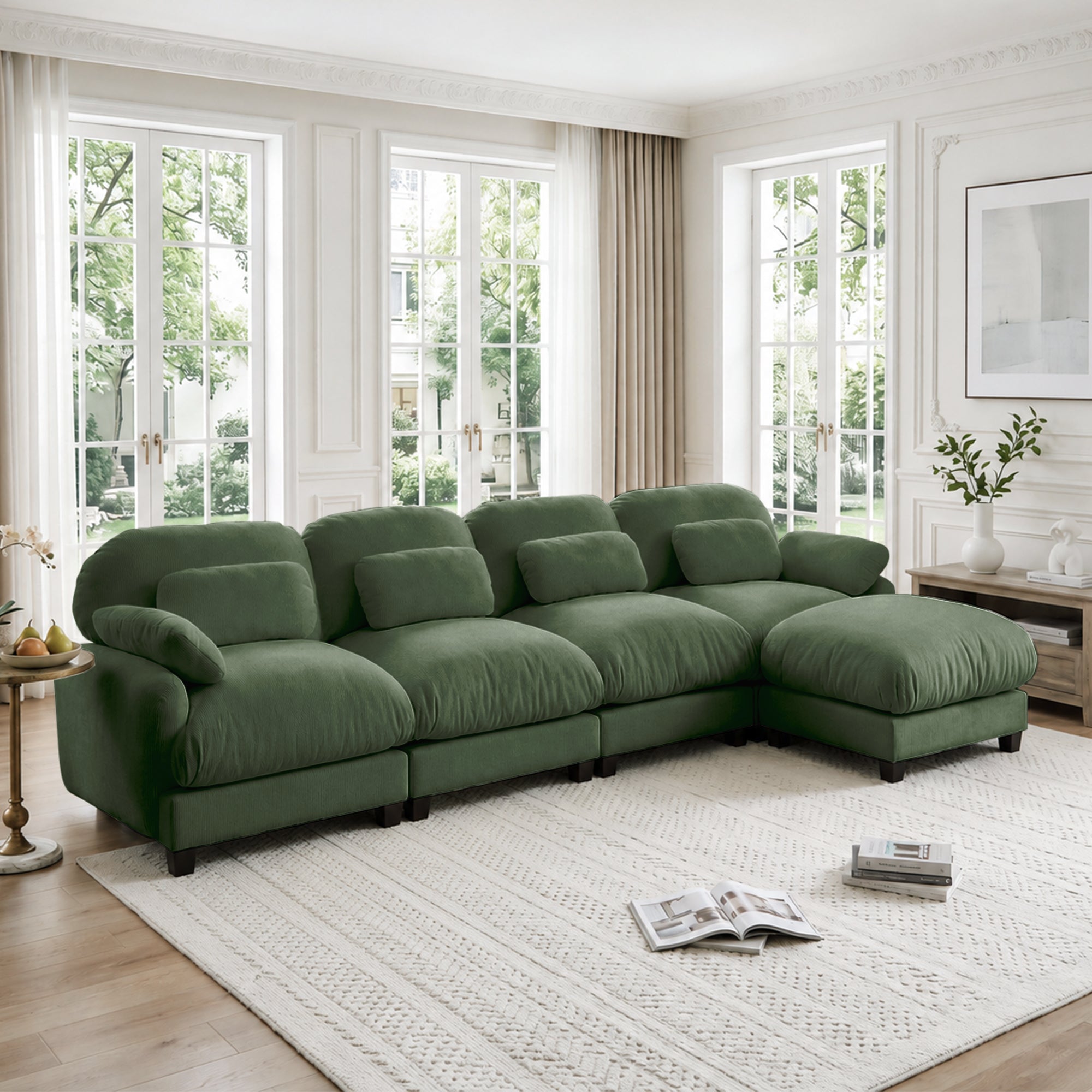Cloudmere Modern Chenille Modular Sofa