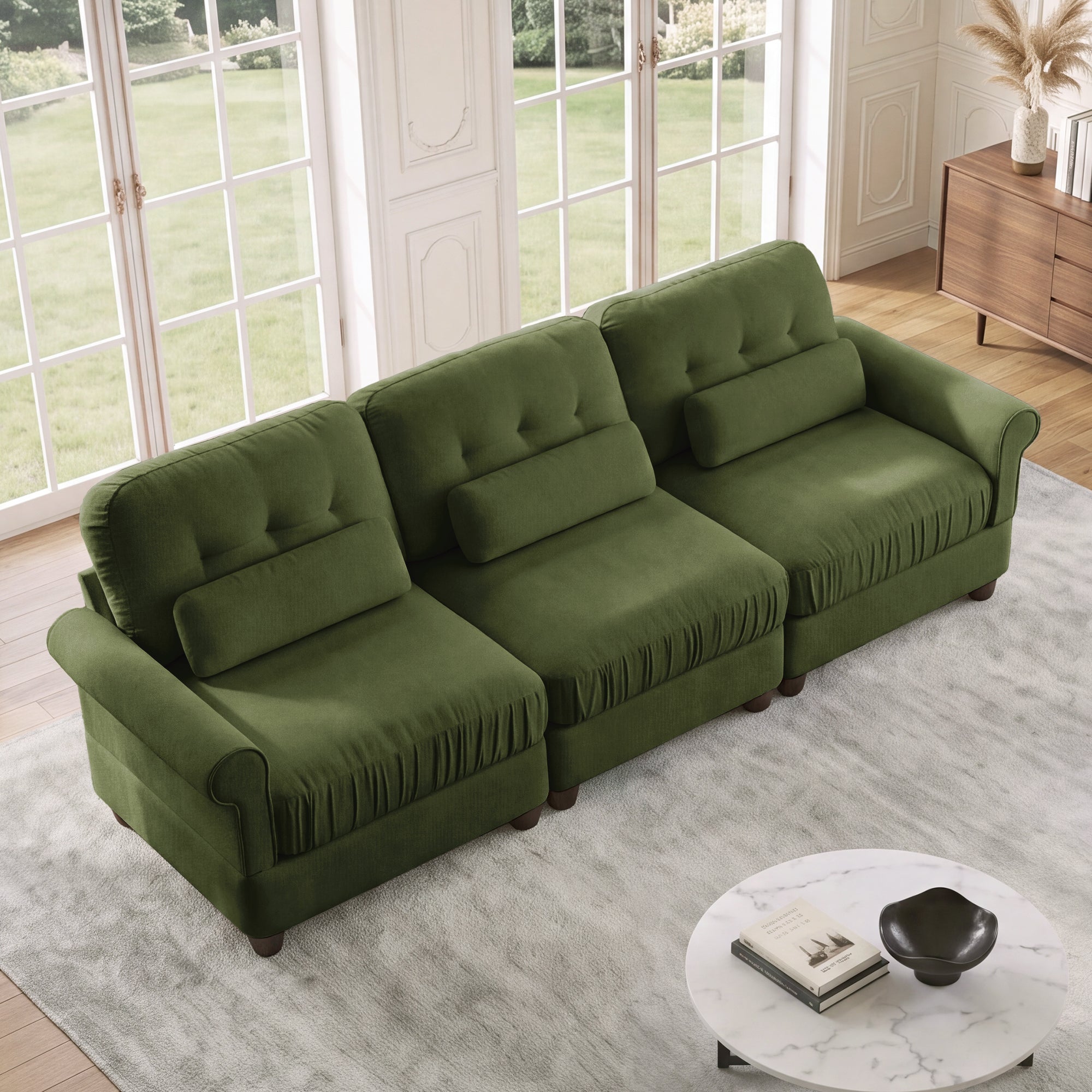 Roselle Classic Chenille Modular Sofa
