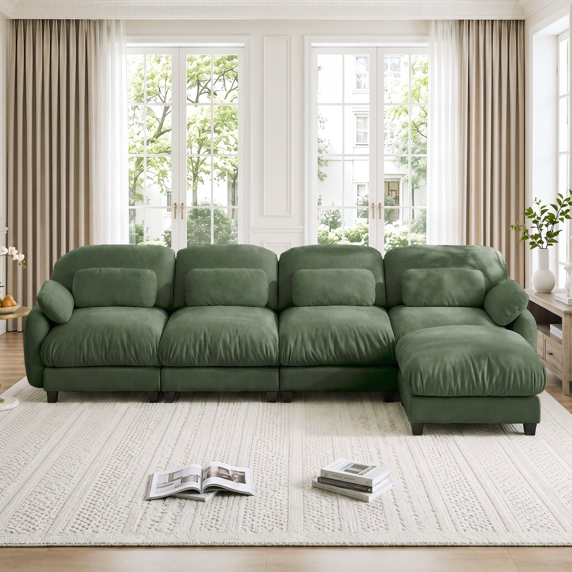 Cloudmere Modern Chenille Modular Sofa