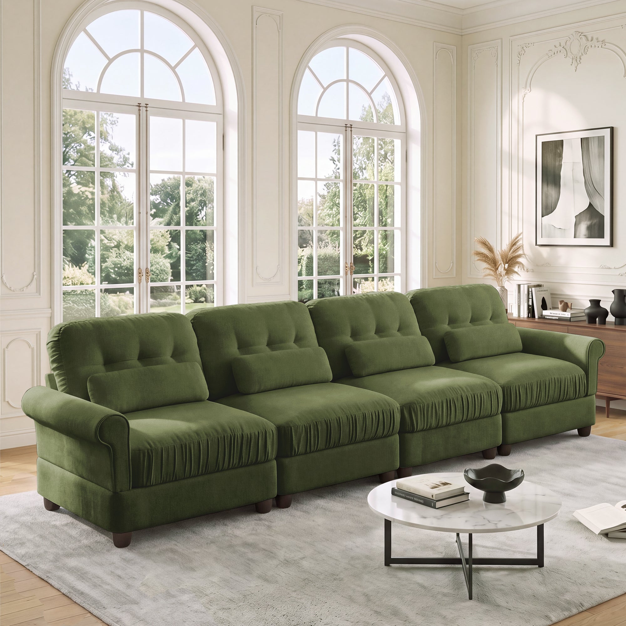 Roselle Classic Chenille Modular Sofa