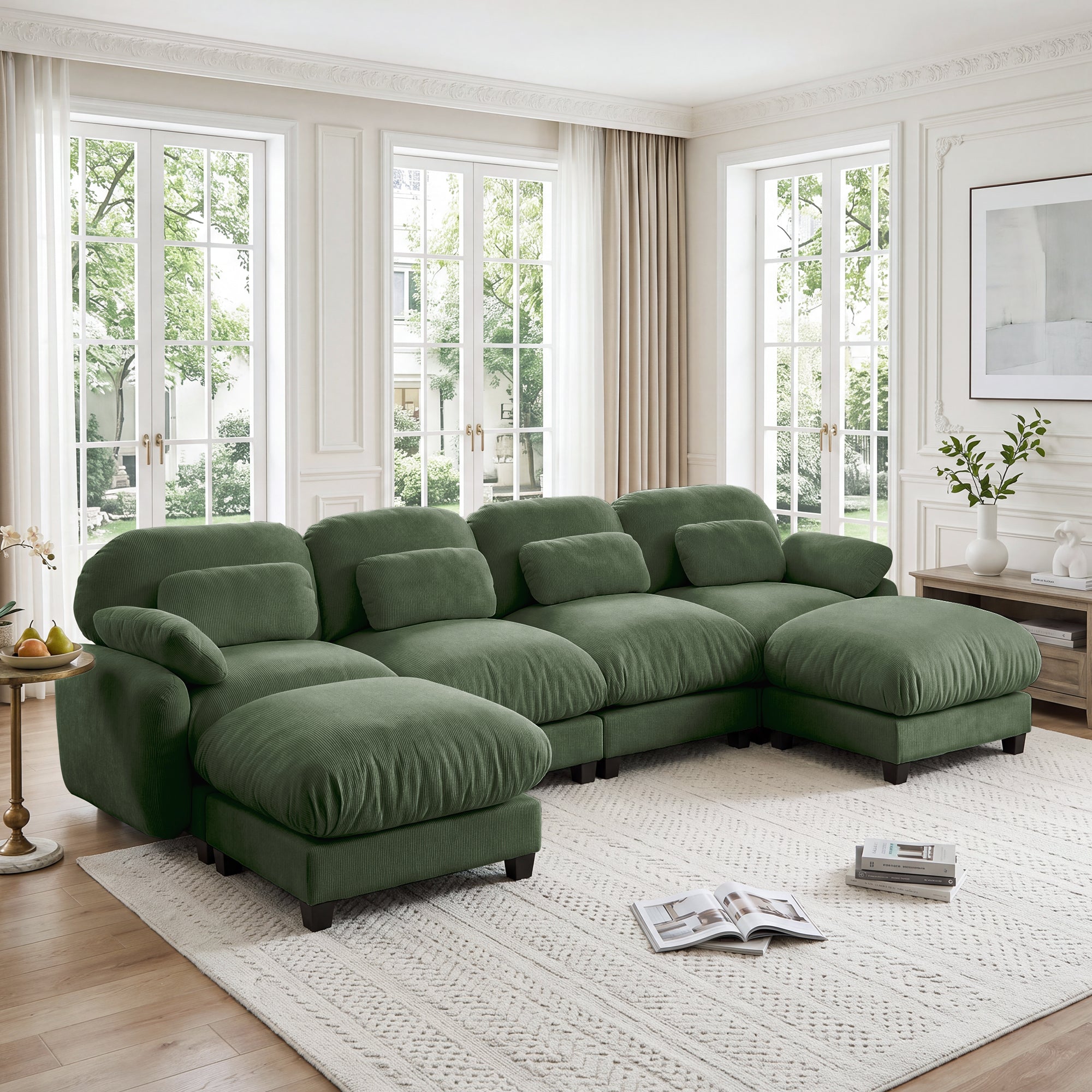 Cloudmere Modern Chenille Modular Sofa