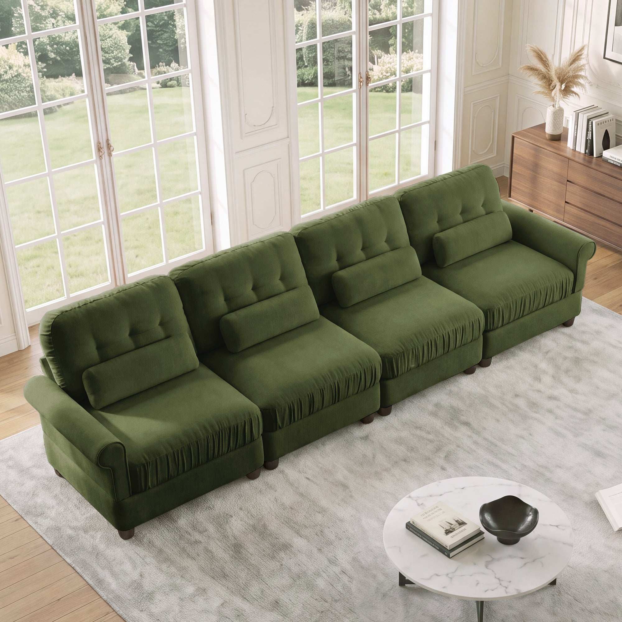 Roselle Classic Chenille Modular Sofa