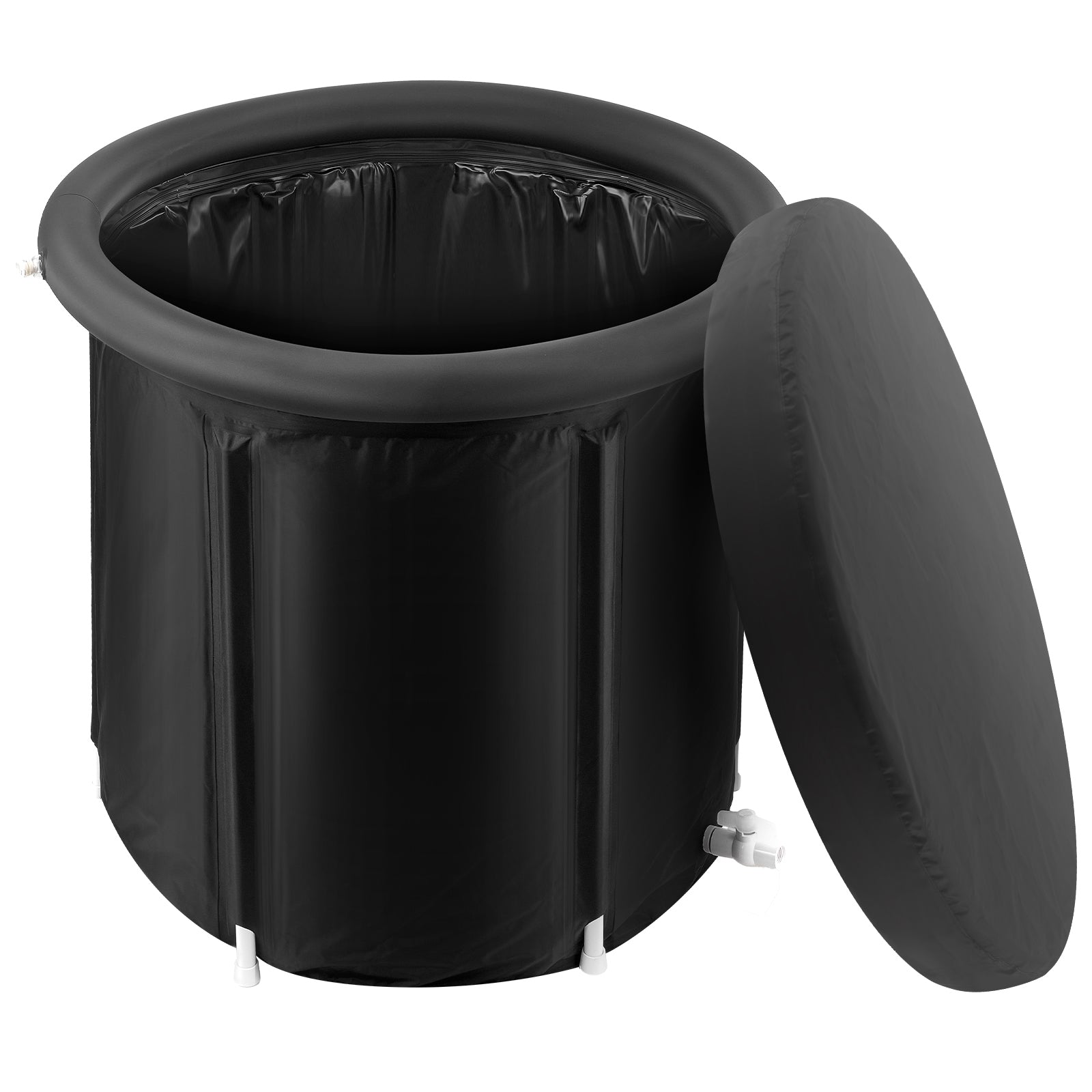 Inflatable Ice Bath Tub with Lid Open
