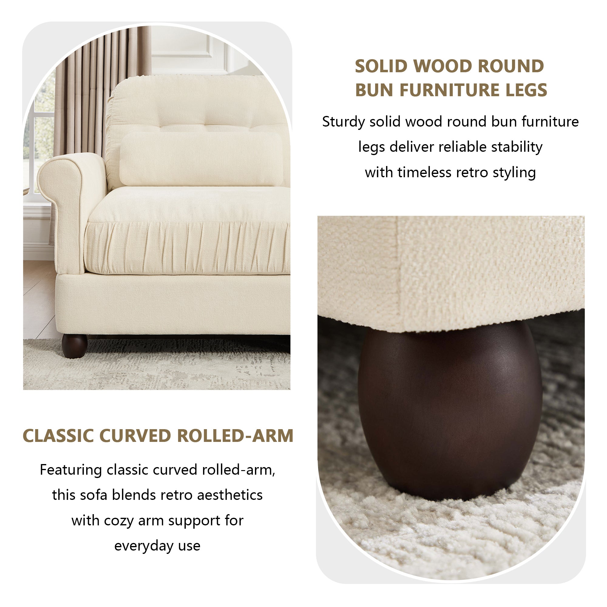 Roselle Classic Chenille Modular Sofa