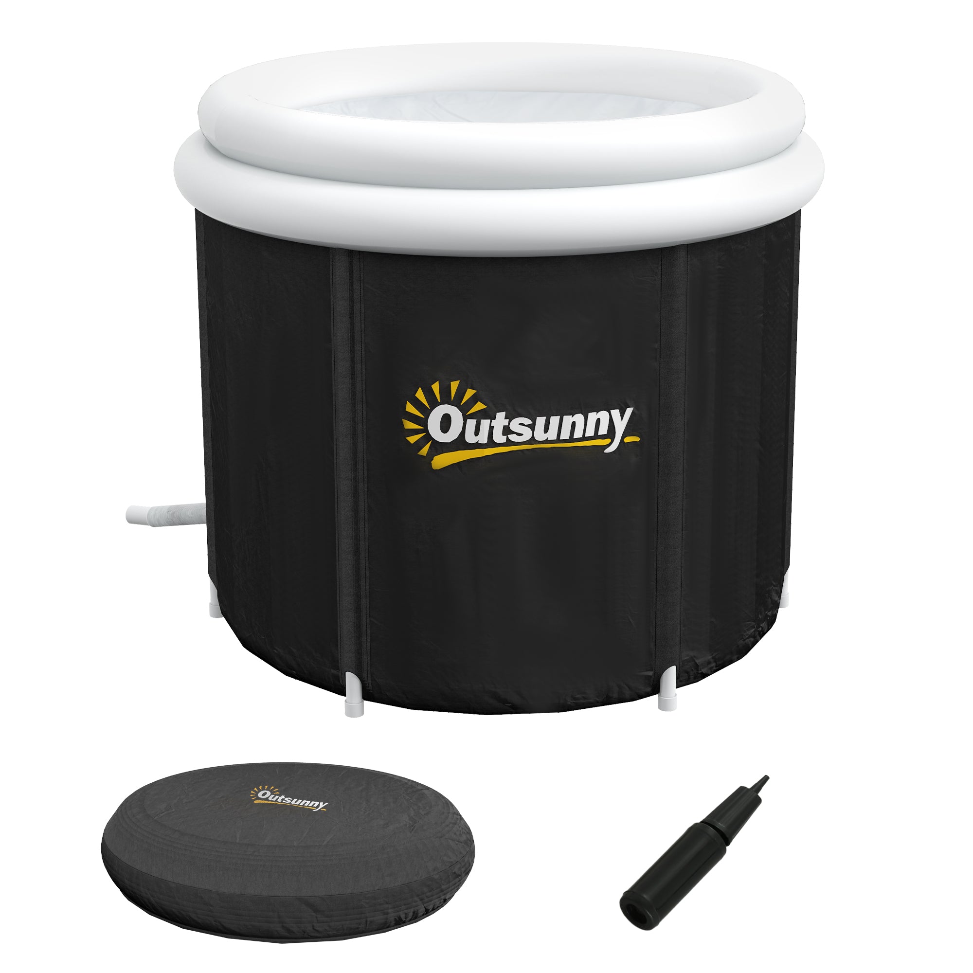 79 Gallon Cold Plunge Tub Full Kit White Background