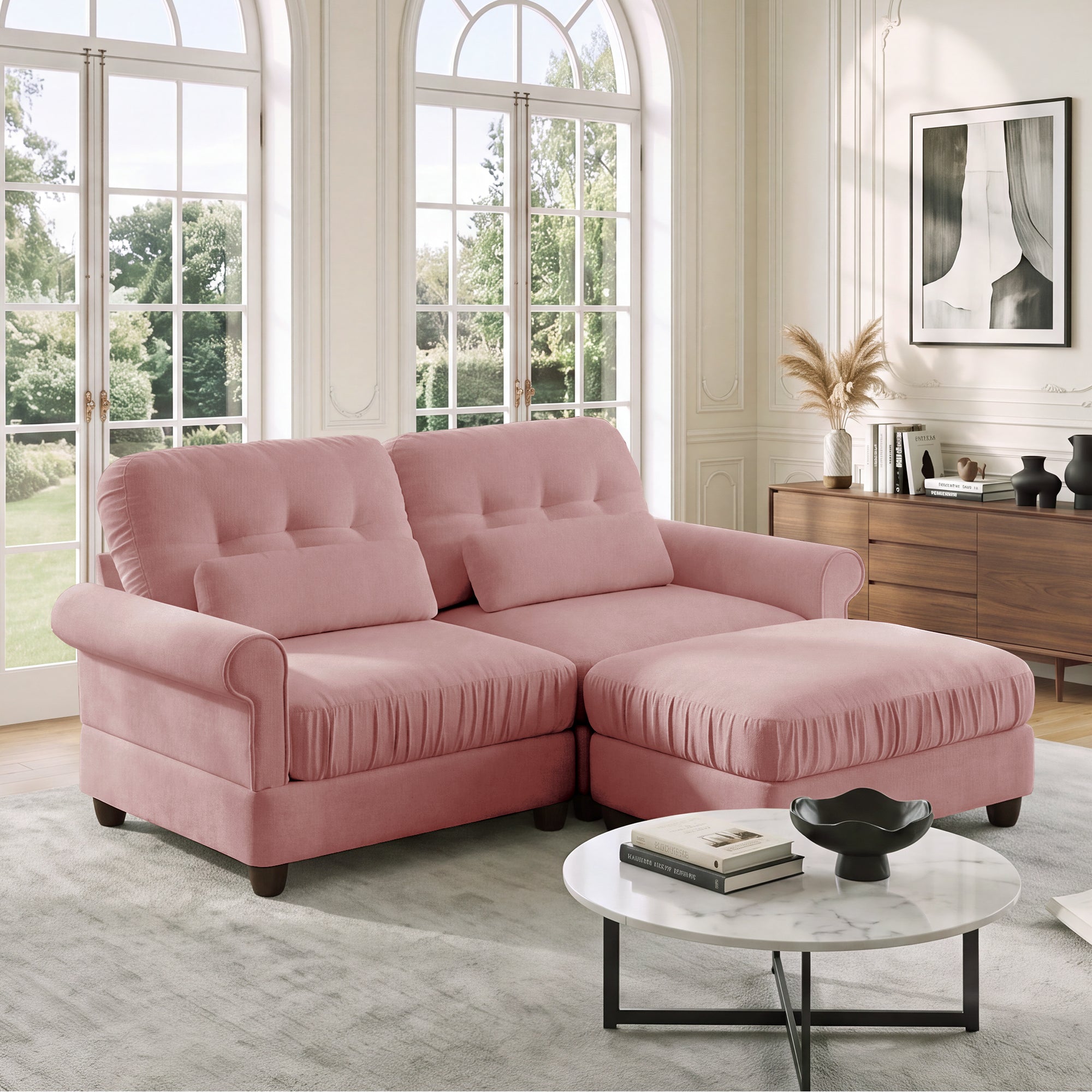 Roselle Classic Chenille Modular Sofa