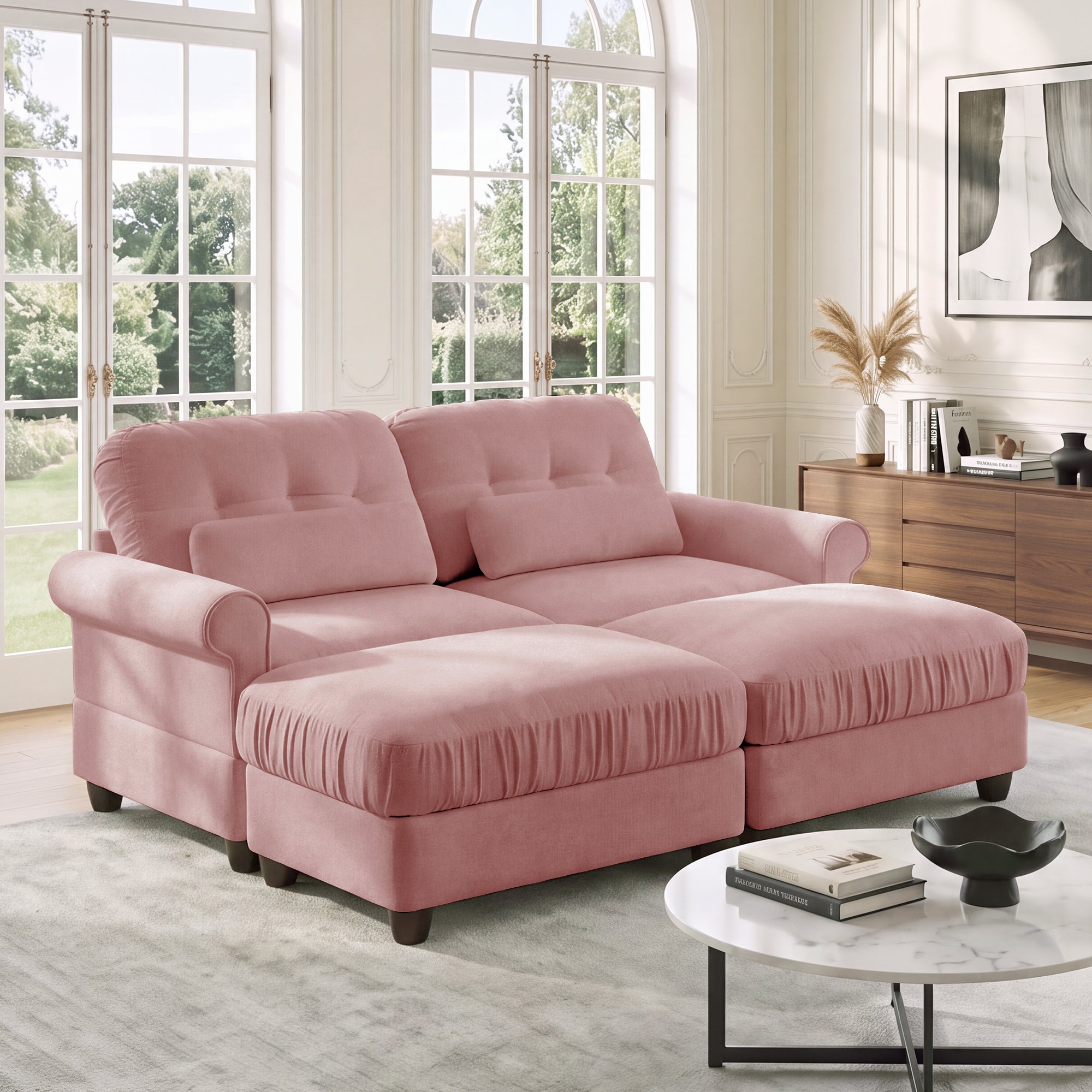 Roselle Classic Chenille Modular Sofa