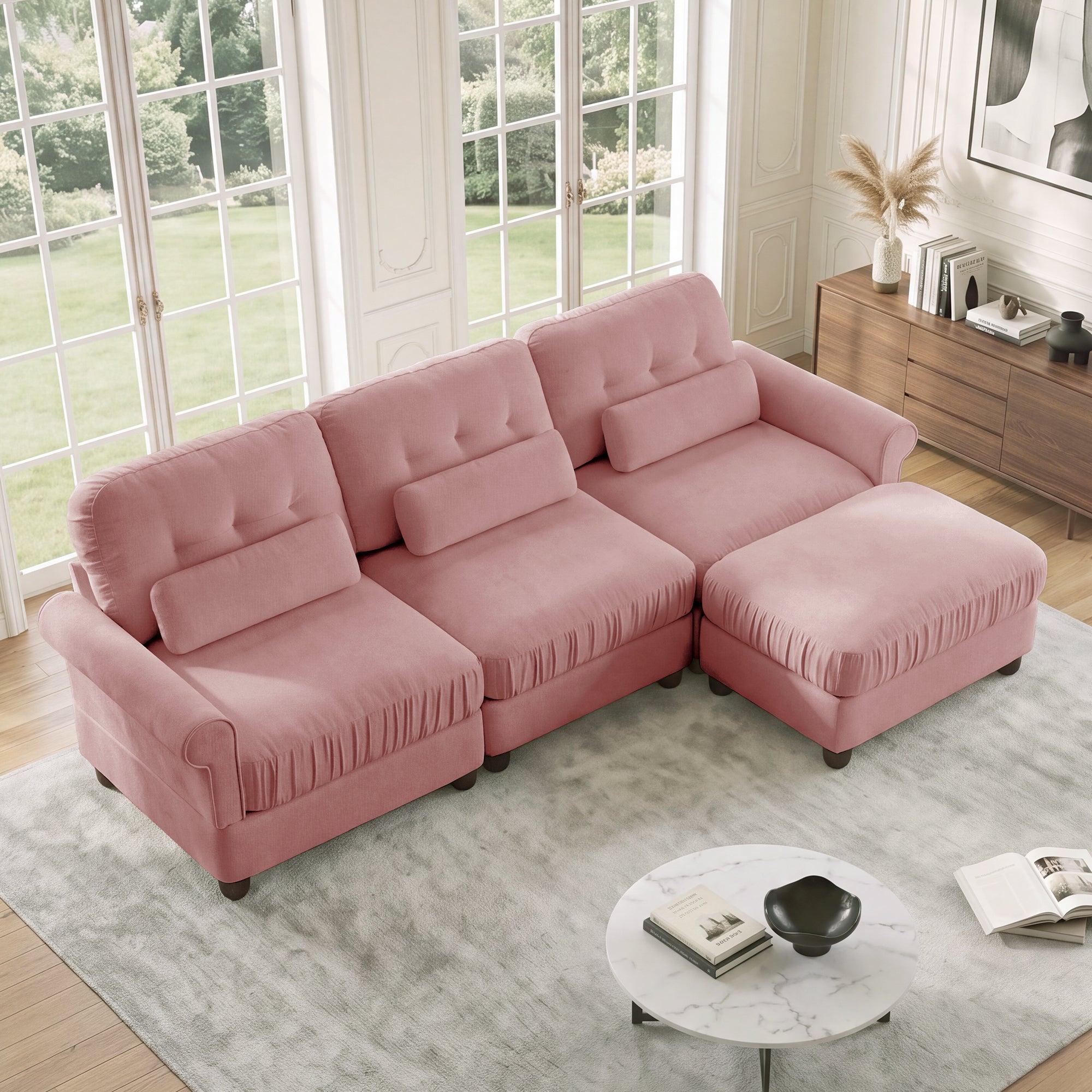 Roselle Classic Chenille Modular Sofa