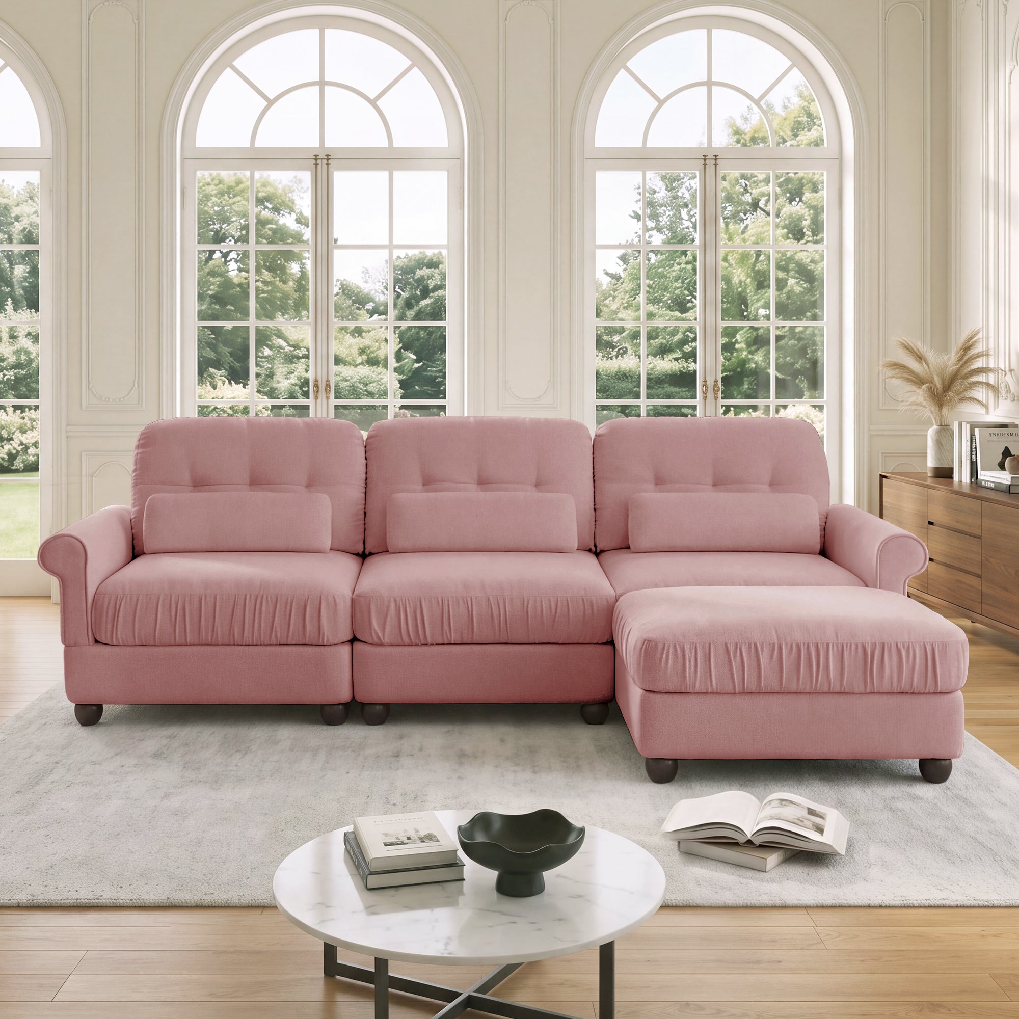 Roselle Classic Chenille Modular Sofa