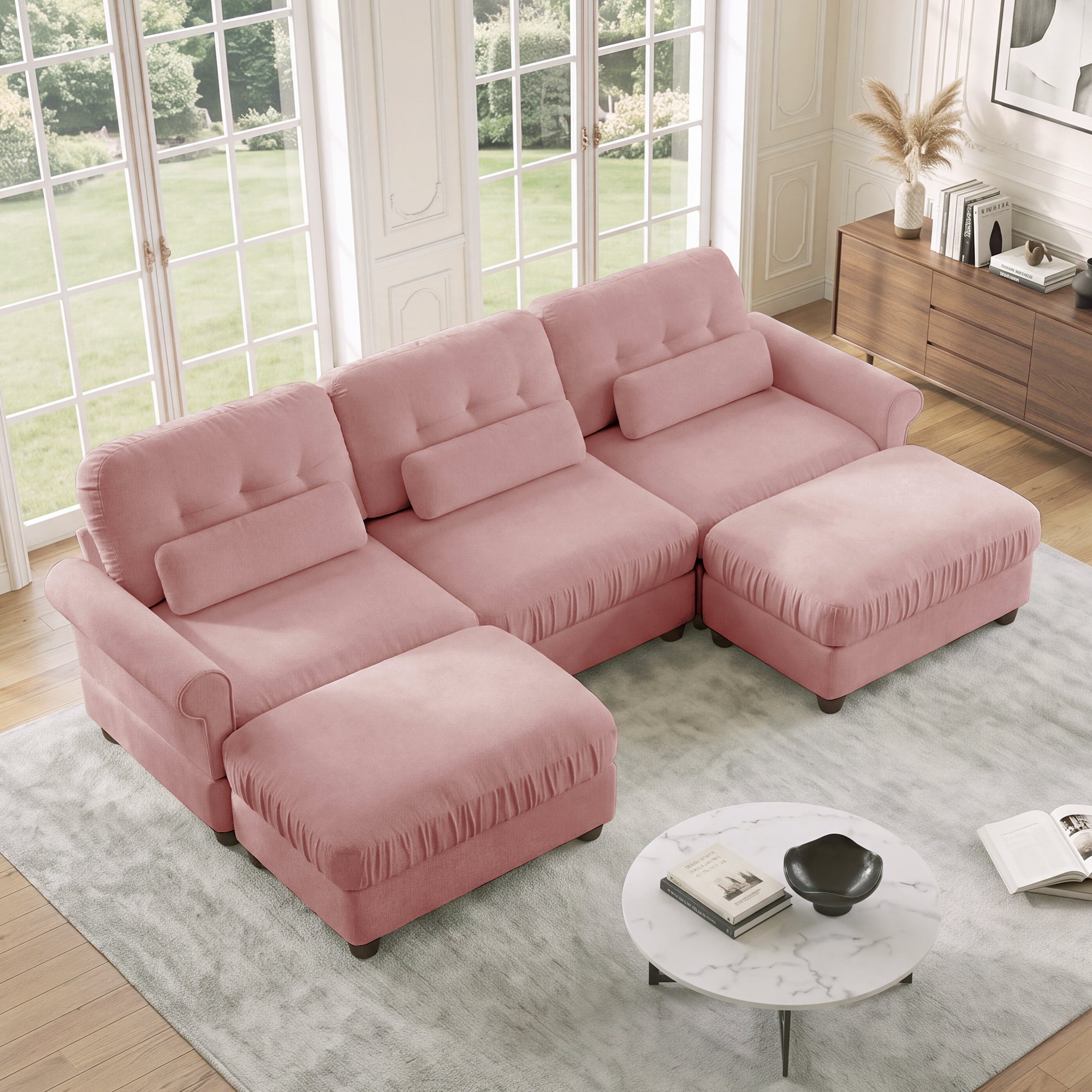 Roselle Classic Chenille Modular Sofa