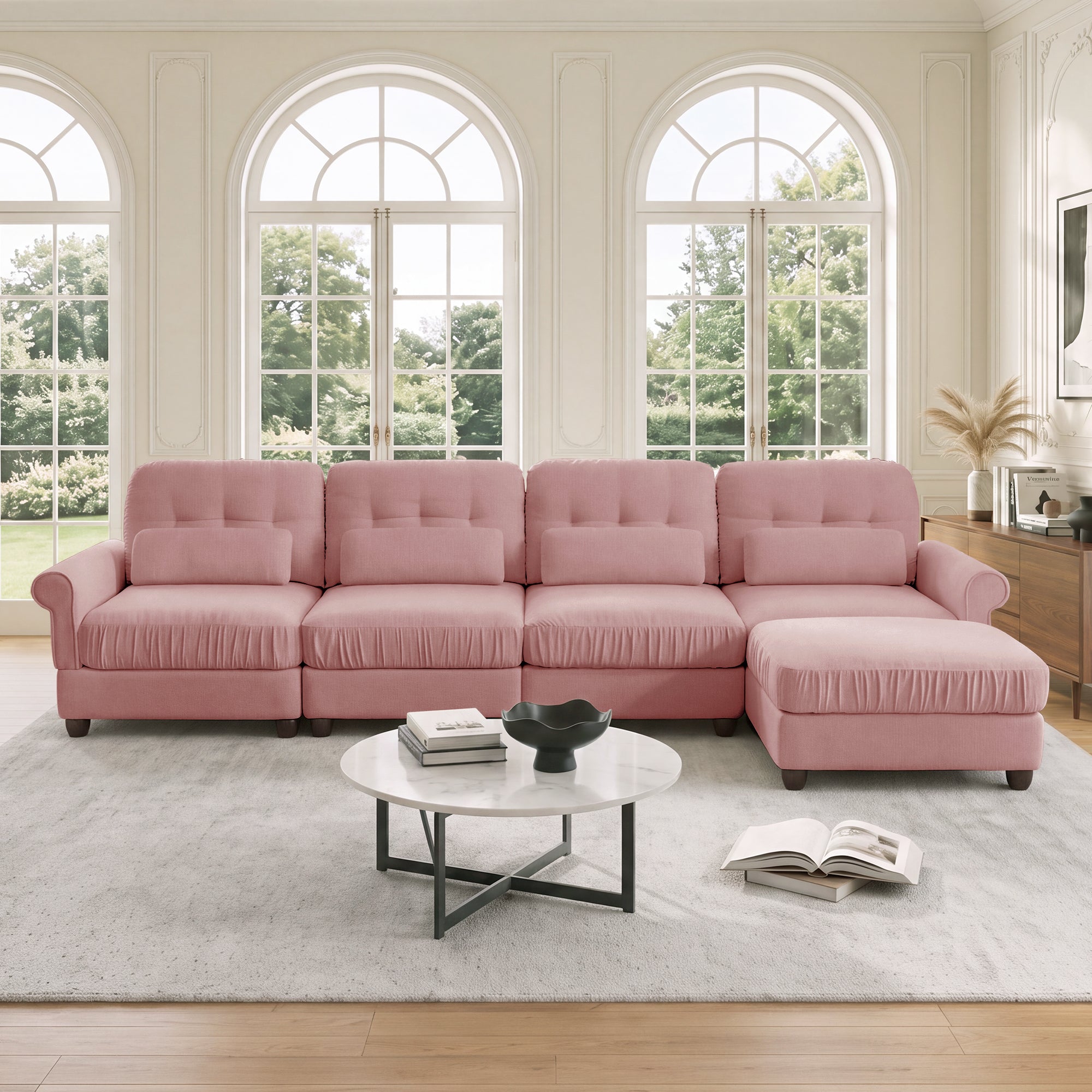 Roselle Classic Chenille Modular Sofa