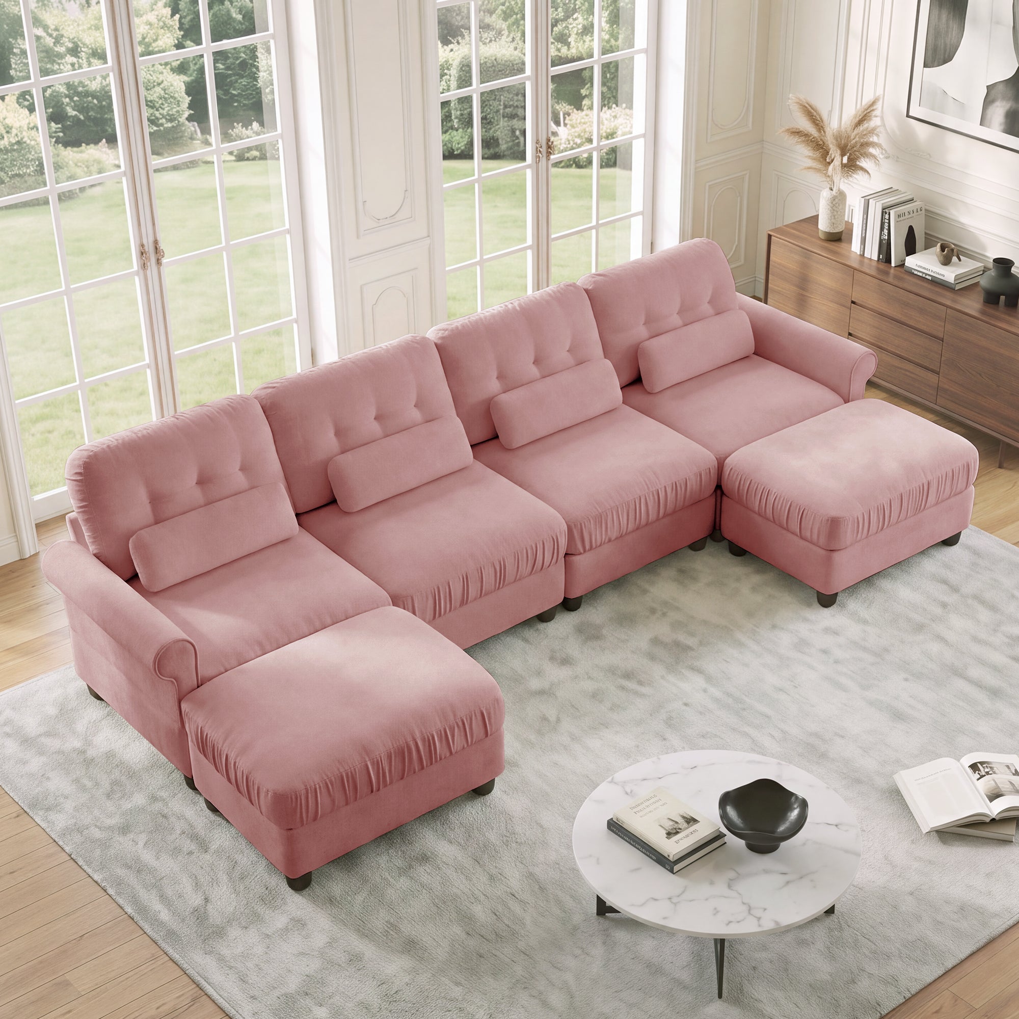 Roselle Classic Chenille Modular Sofa