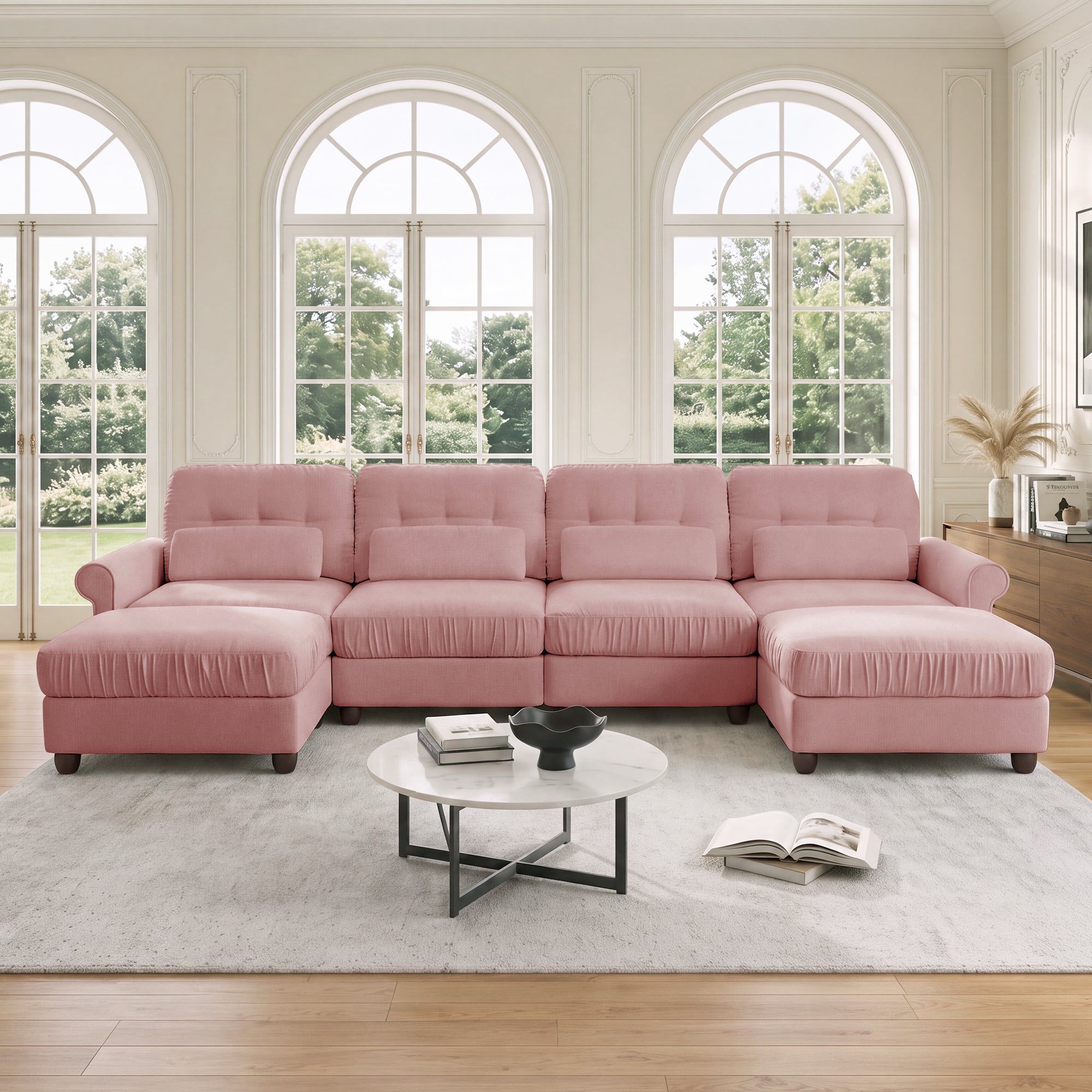 Roselle Classic Chenille Modular Sofa