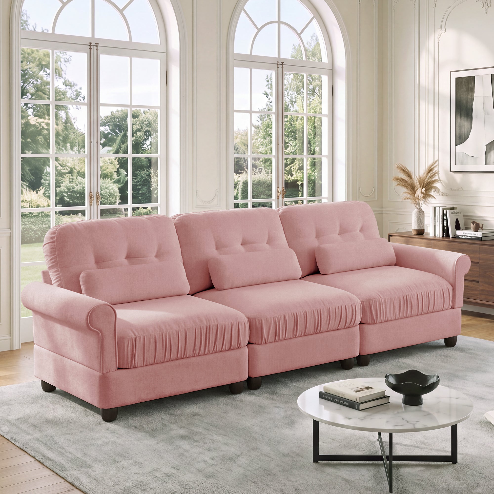 Roselle Classic Chenille Modular Sofa