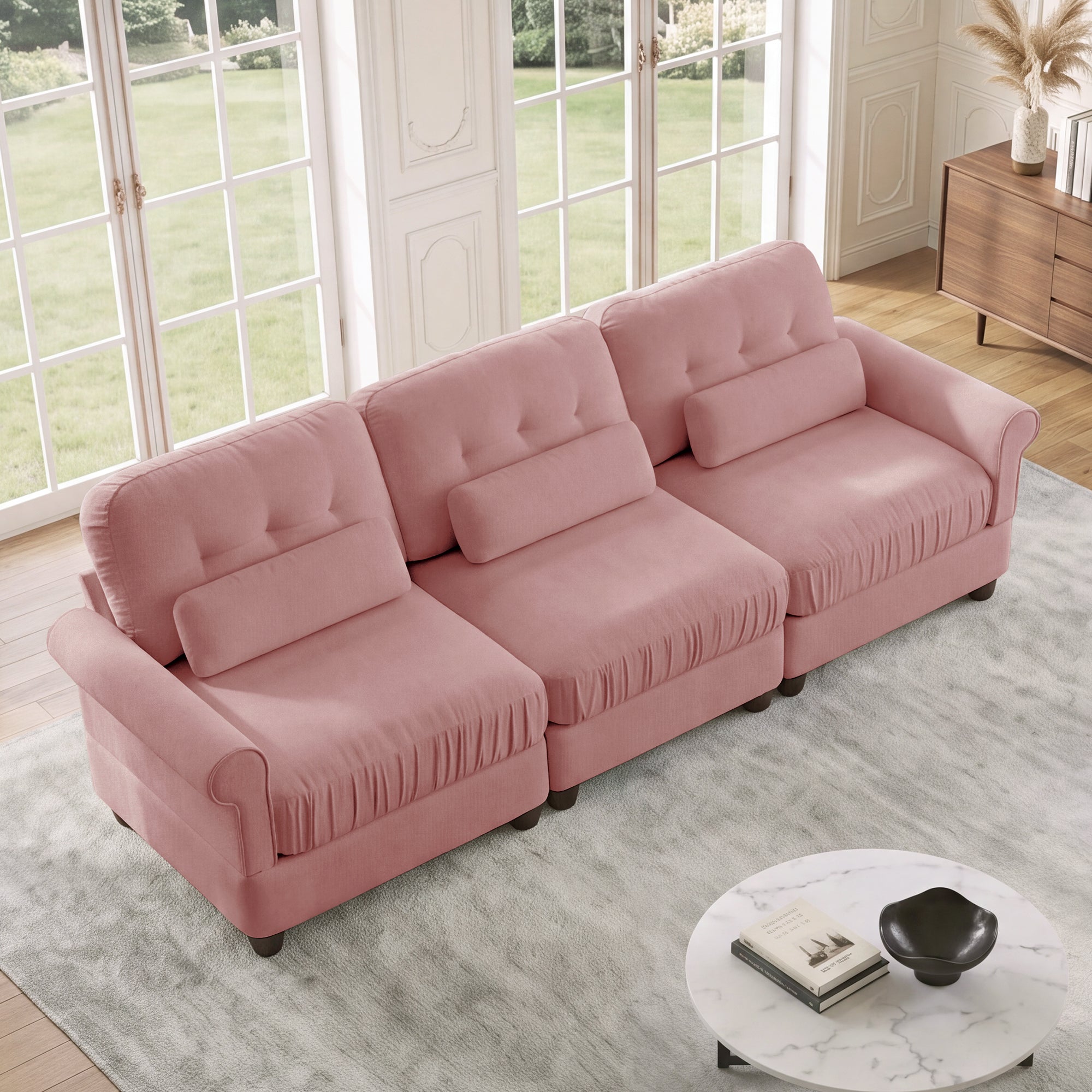 Roselle Classic Chenille Modular Sofa