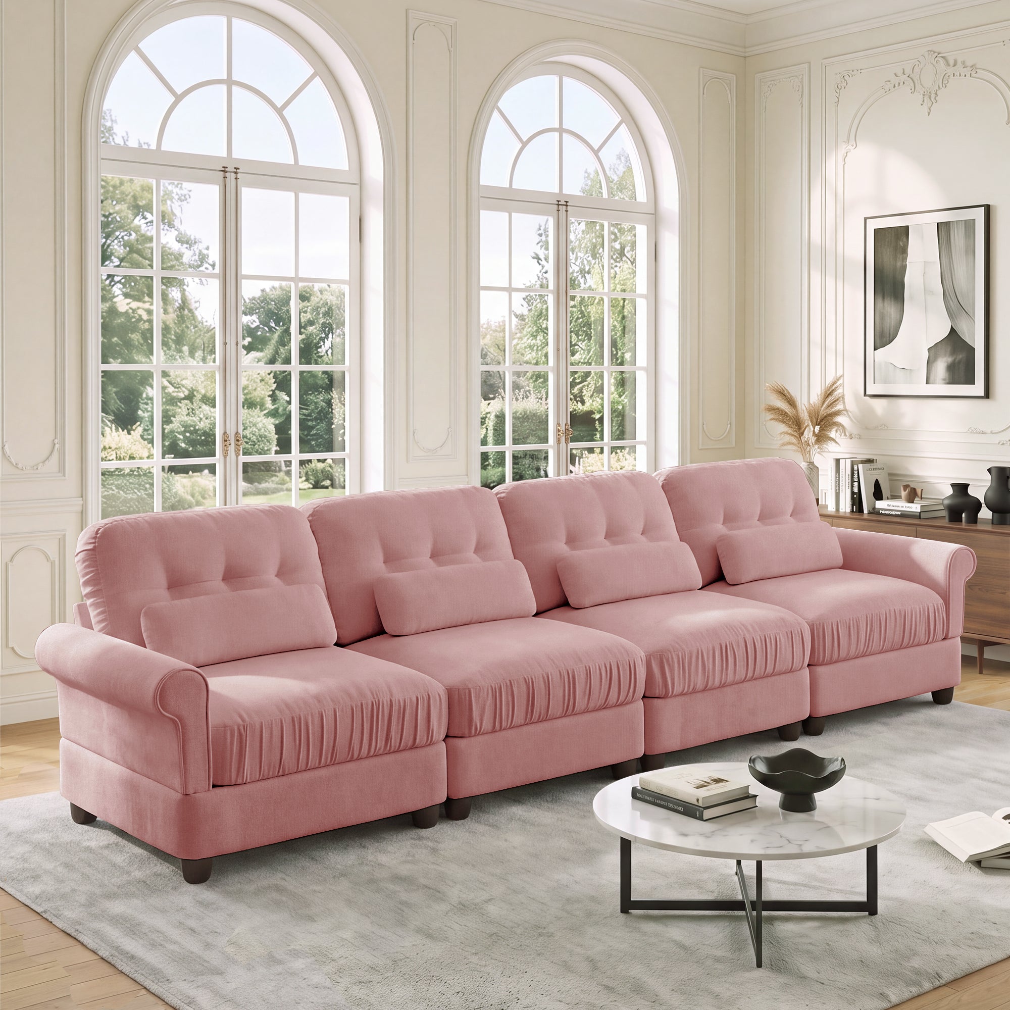 Roselle Classic Chenille Modular Sofa